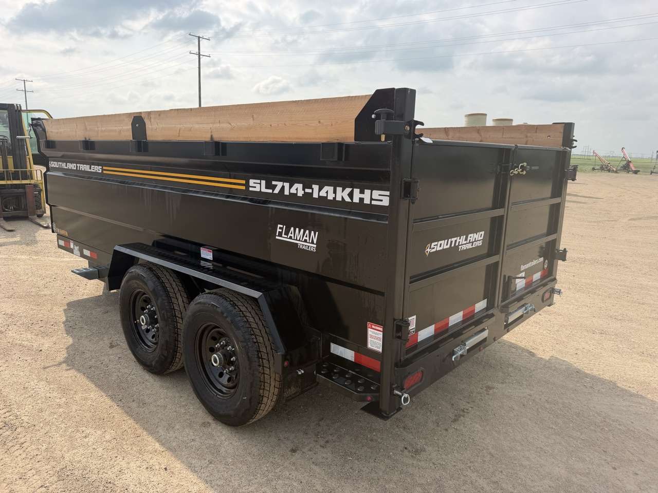 2026 Southland 7' x 14' High Side Dump Tandem 7K Trailer