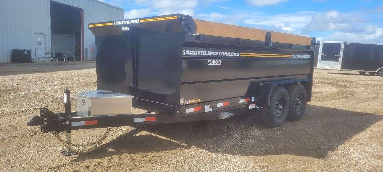 2026 Southland 7' x 14' High Side Dump Tandem 7K Trailer