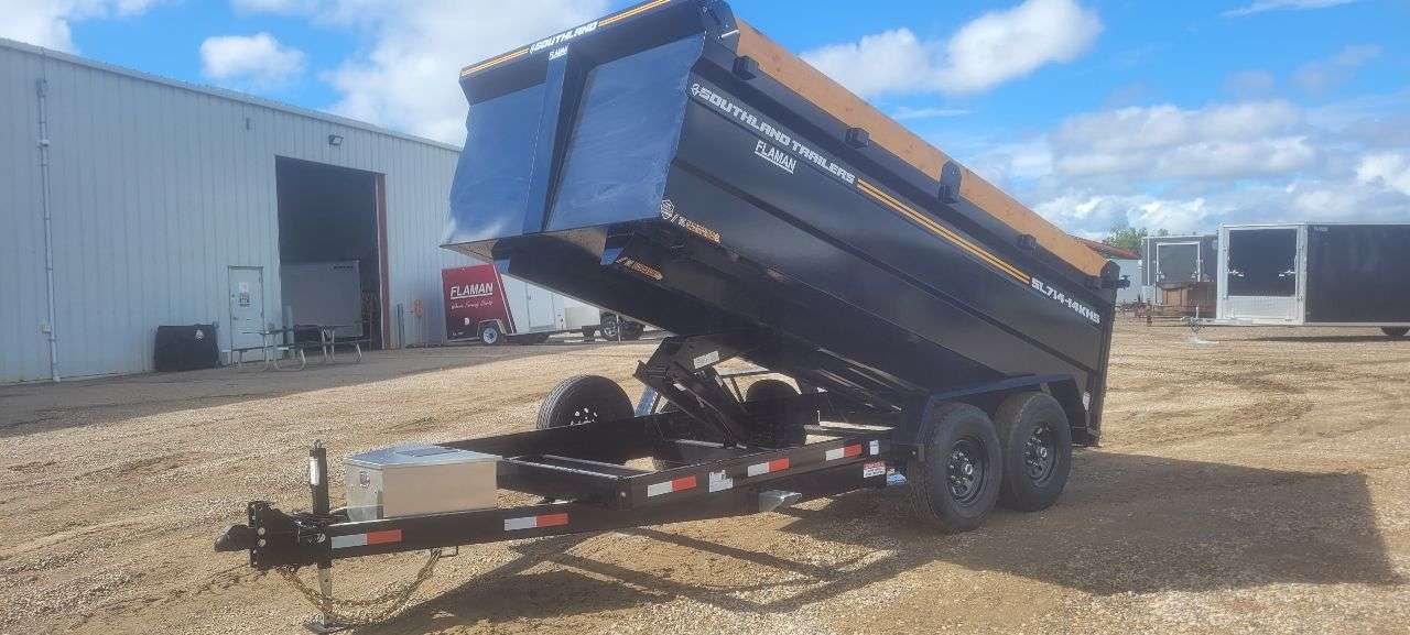 2026 Southland 7' x 14' High Side Dump Tandem 7K Trailer