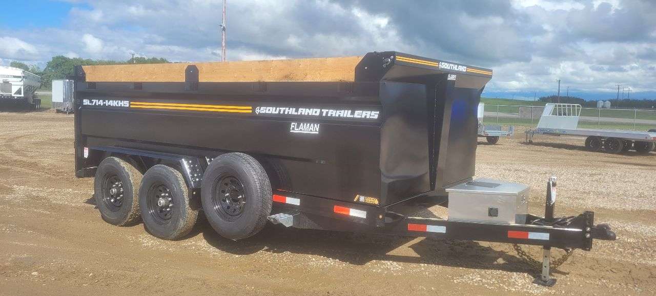 2026 Southland 7' x 14' High Side Dump Tandem 7K Trailer