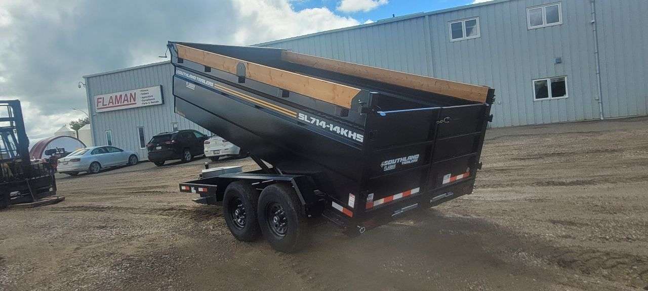 2026 Southland 7' x 14' High Side Dump Tandem 7K Trailer