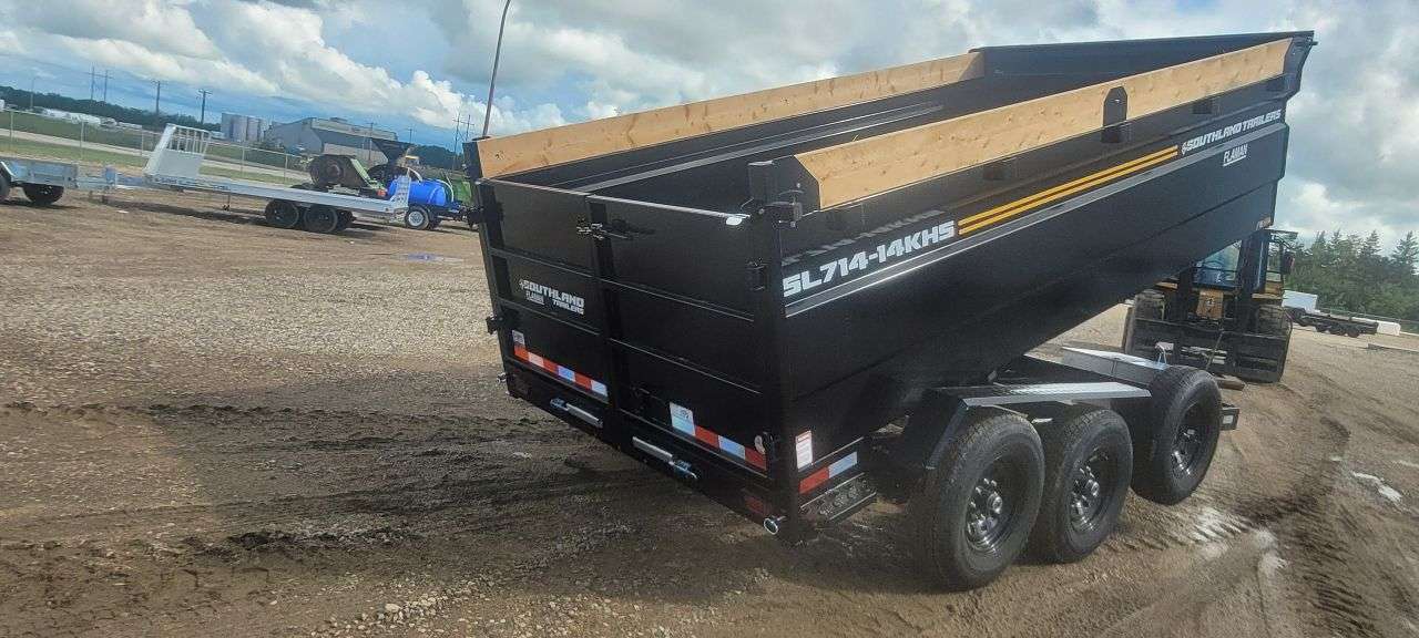 2026 Southland 7' x 14' High Side Dump Tandem 7K Trailer