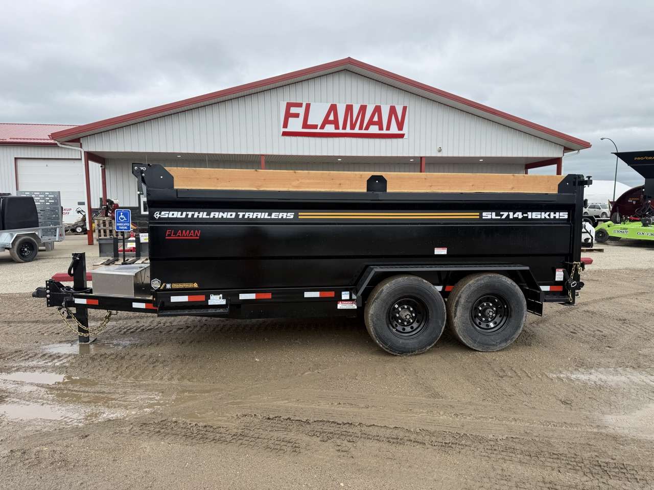 2026 Southland 7' x 14' High Side Dump Tandem 8K Trailer