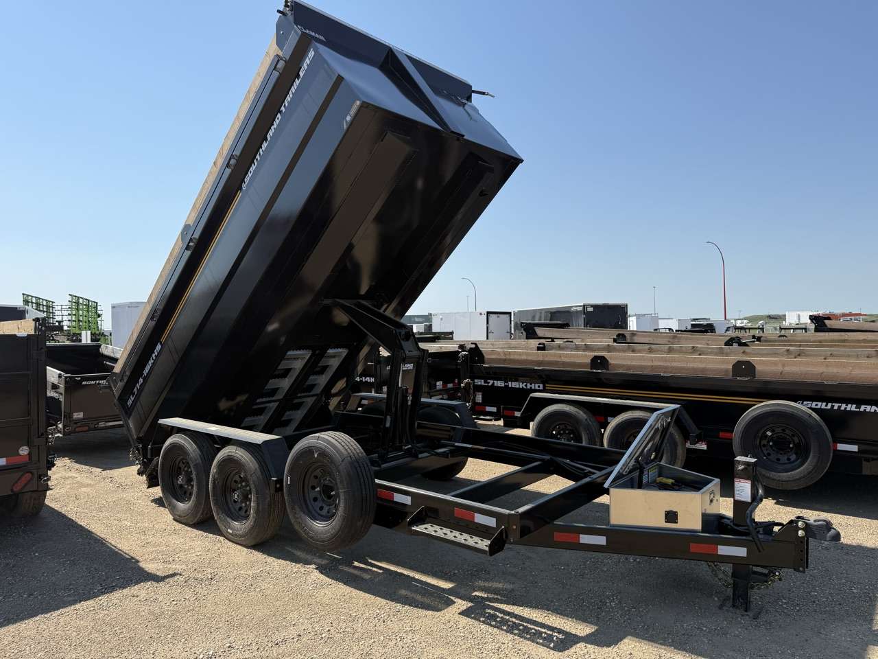 2026 Southland 7' x 14' High Side Dump Tandem 8K Trailer