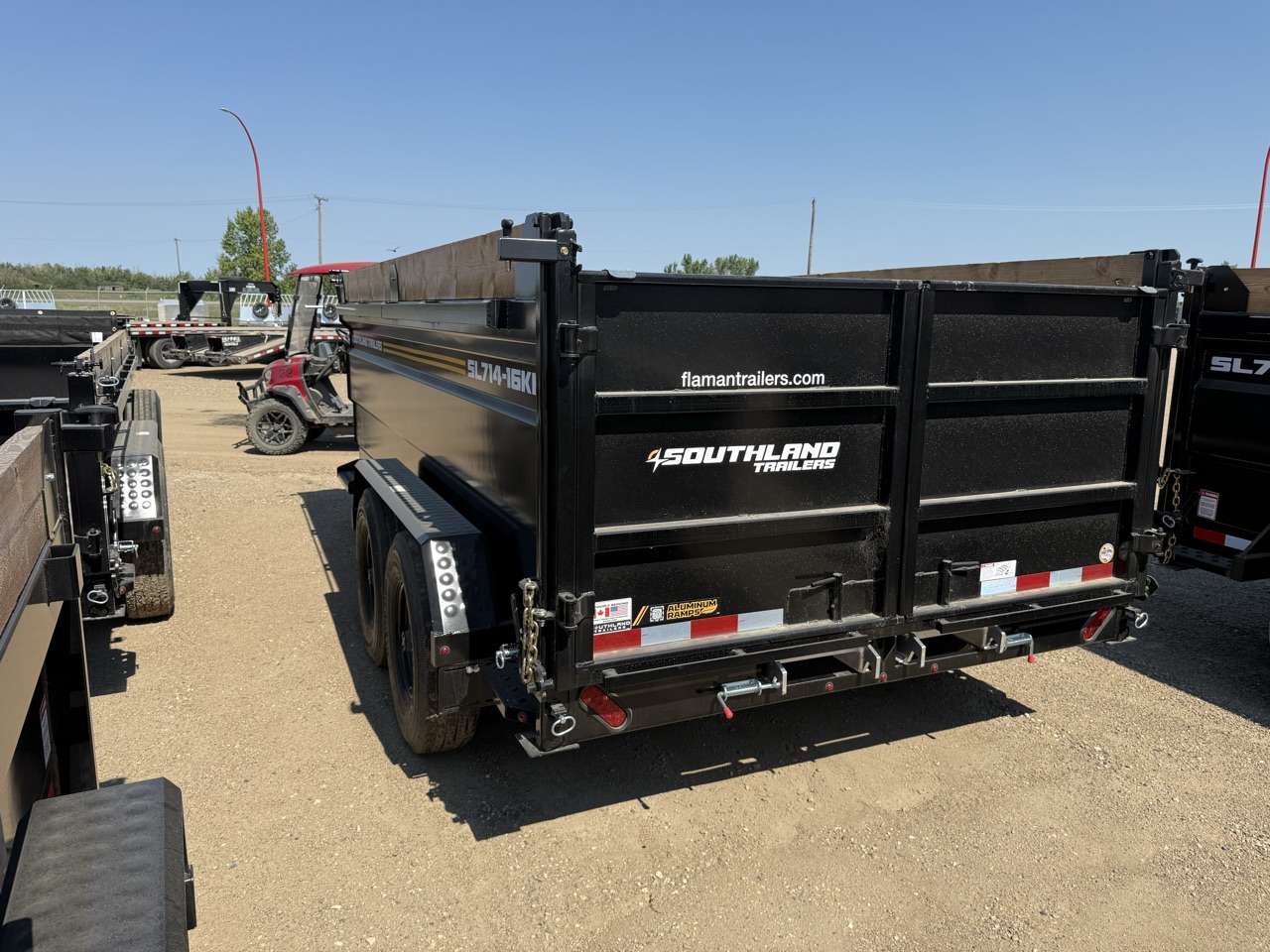 2026 Southland 7' x 14' High Side Dump Tandem 8K Trailer