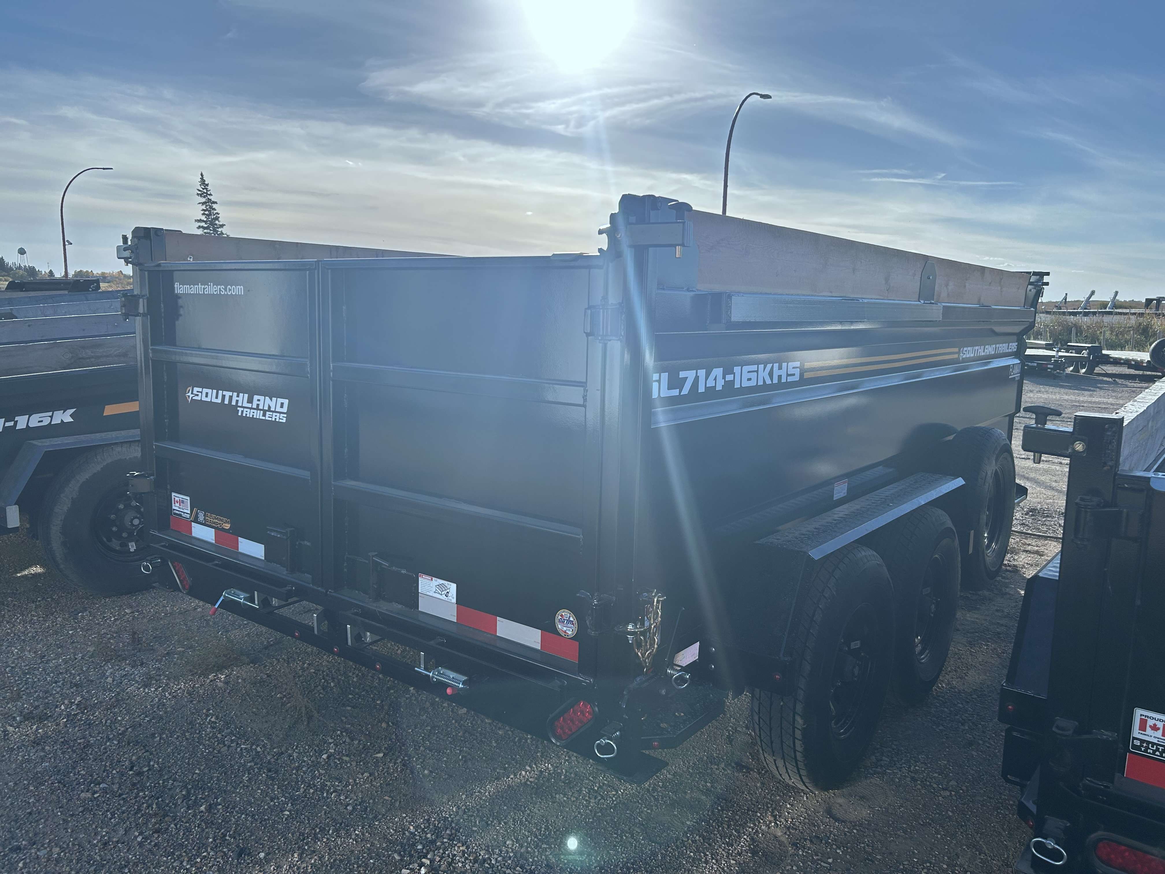 2026 Southland 7' x 14' High Side Dump Tandem 8K Trailer