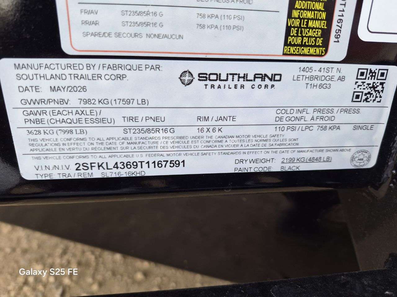 2026 Southland 7' x 16' Heavy Duty Dump Tandem 8K Trailer