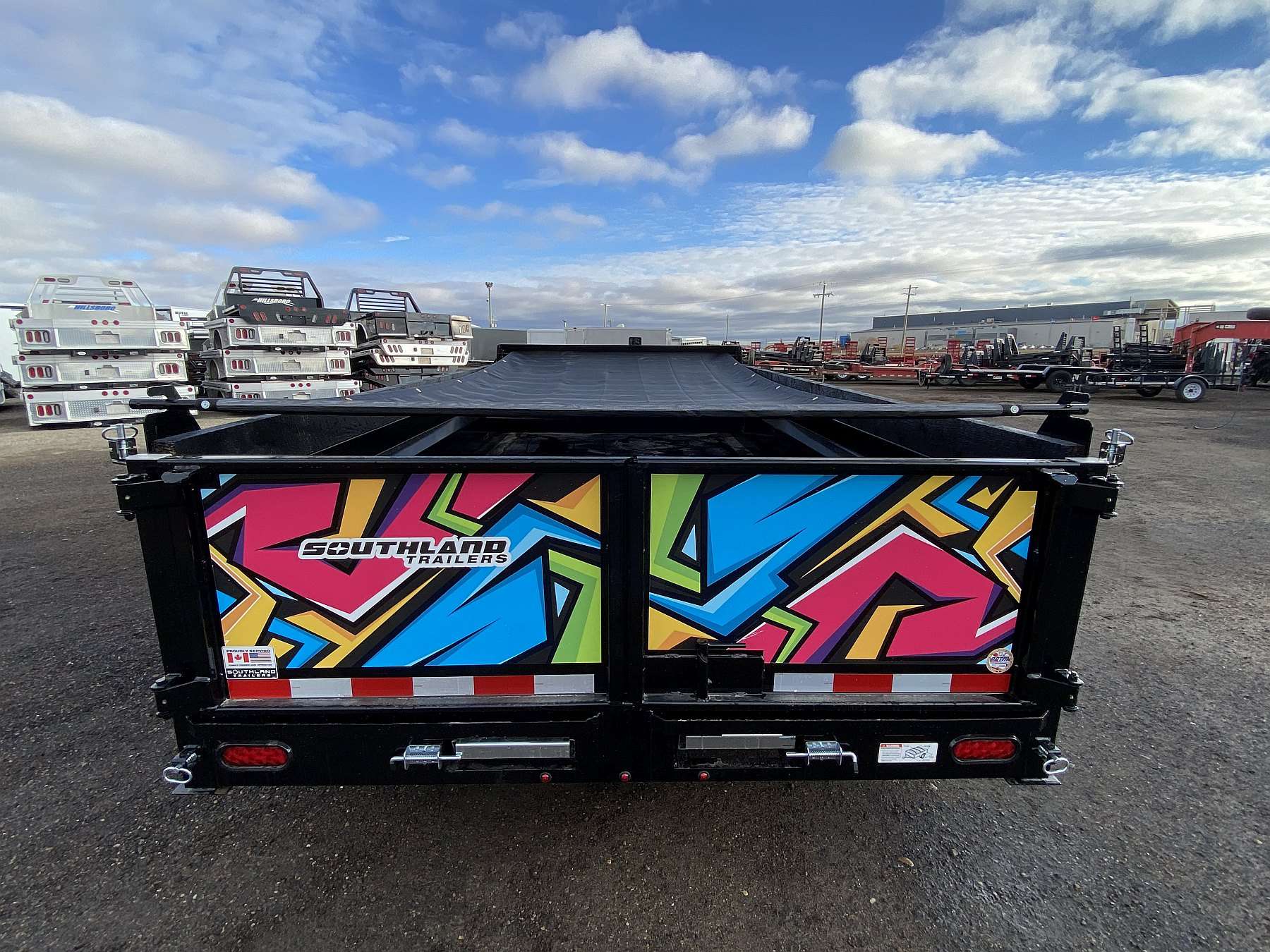 2026 Southland 7'x14' Dump Trailer w/ Graffiti Graphics Pkg