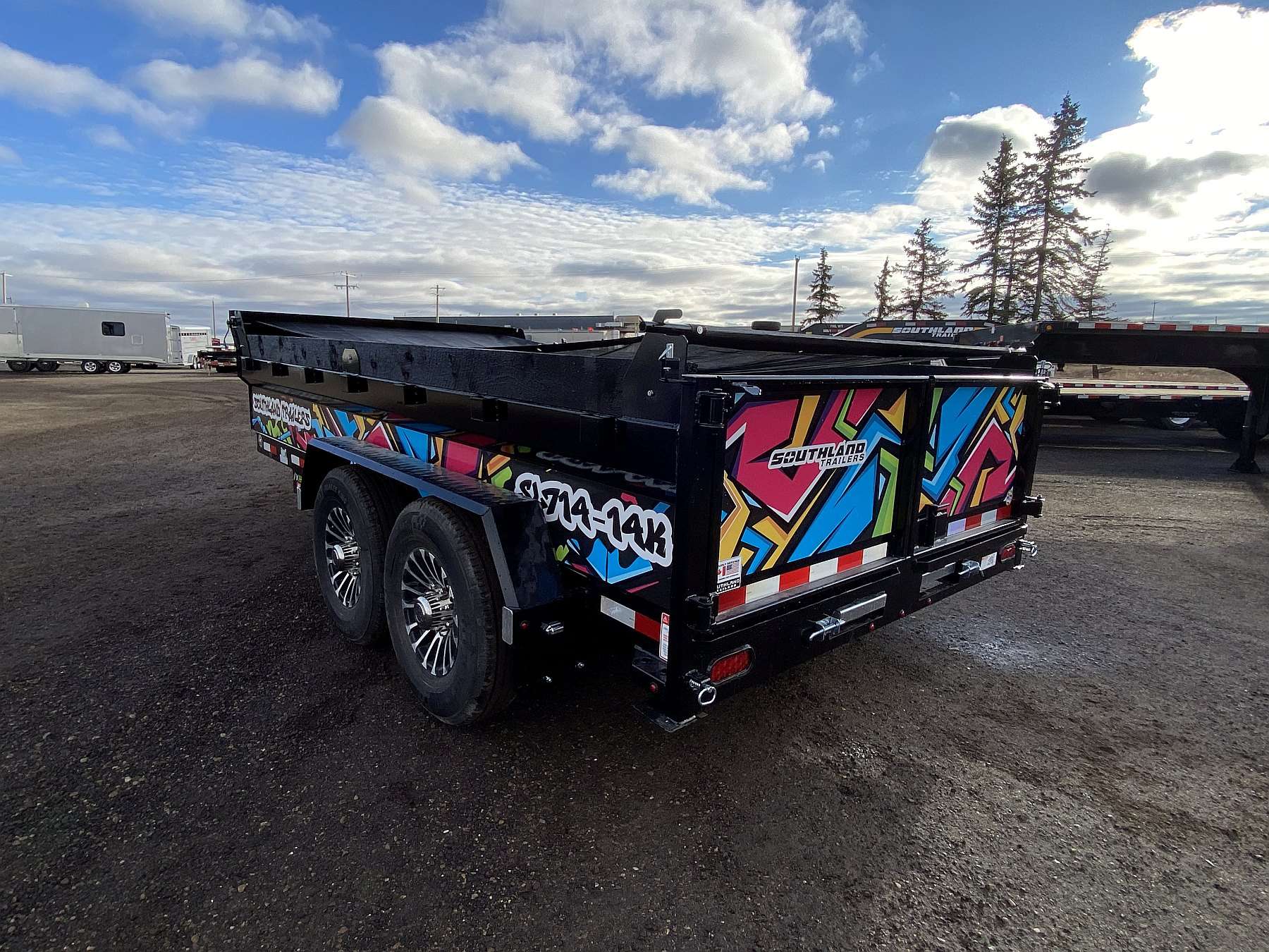 2026 Southland 7'x14' Dump Trailer w/ Graffiti Graphics Pkg