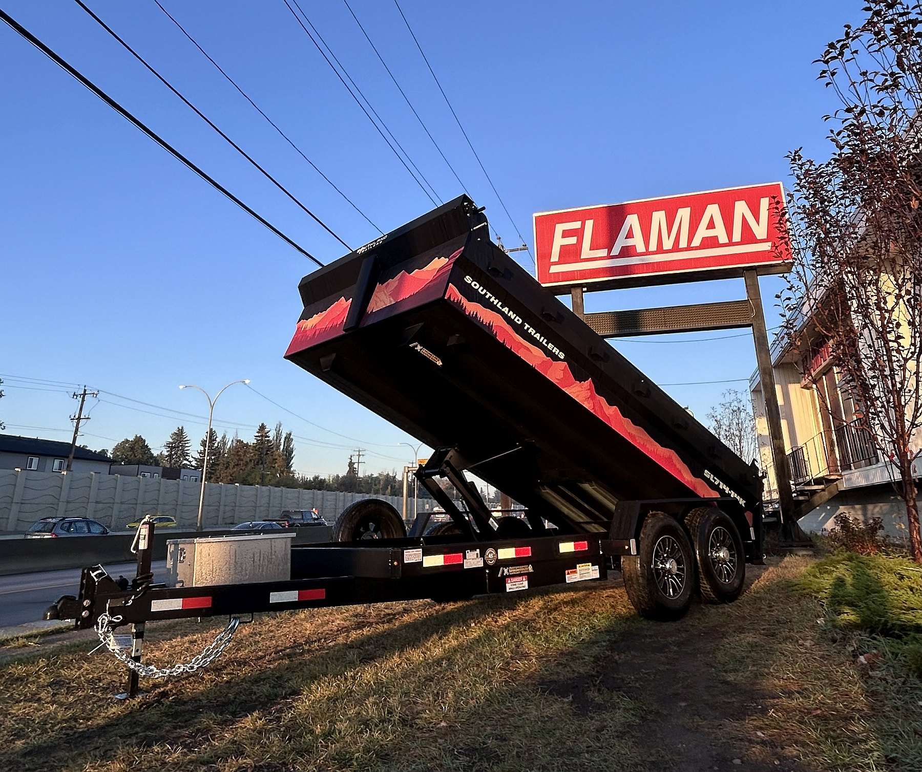 2026 Southland 7'x14' Dump Trailer w/ Mountain Graphics Pkg