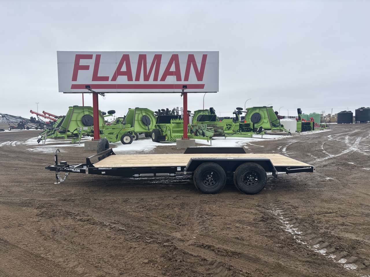 2026 Southland 8'6" x 16' Flat Deck TA 3500 Trailer