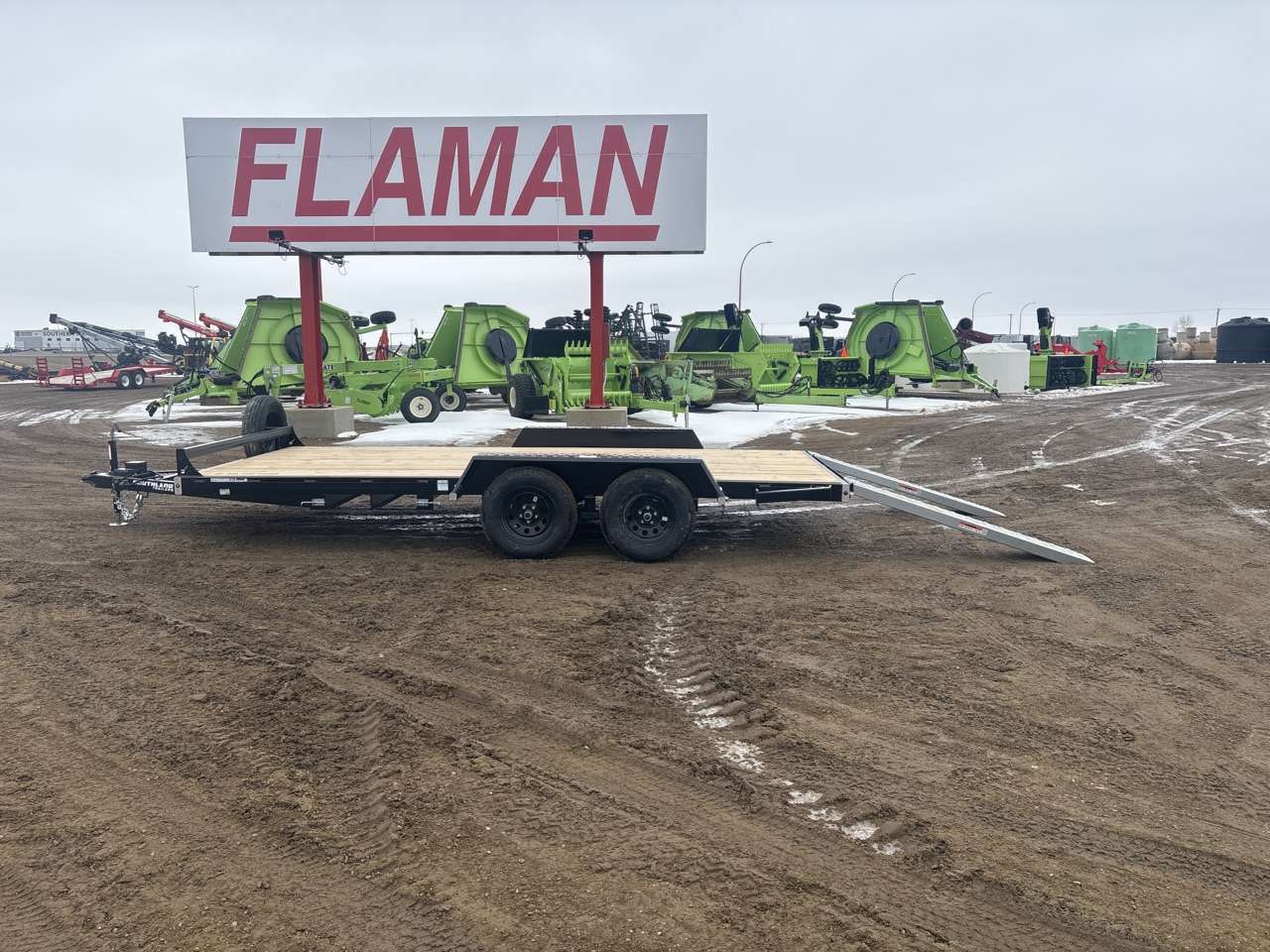 2026 Southland 8'6" x 16' Flat Deck TA 3500 Trailer