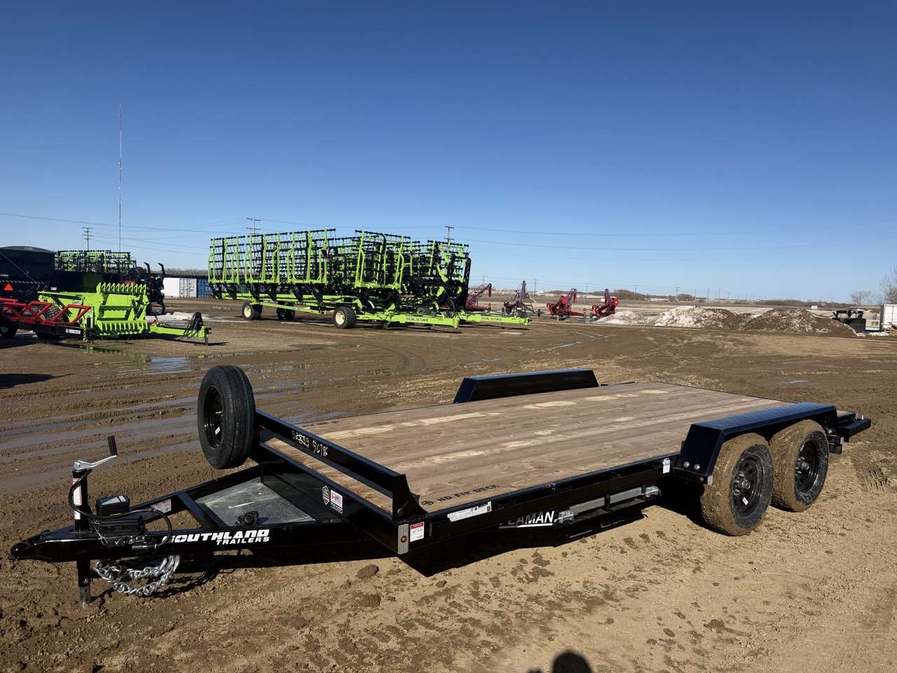 2026 Southland 8'6" x 16' Flat Deck TA 3500 Trailer