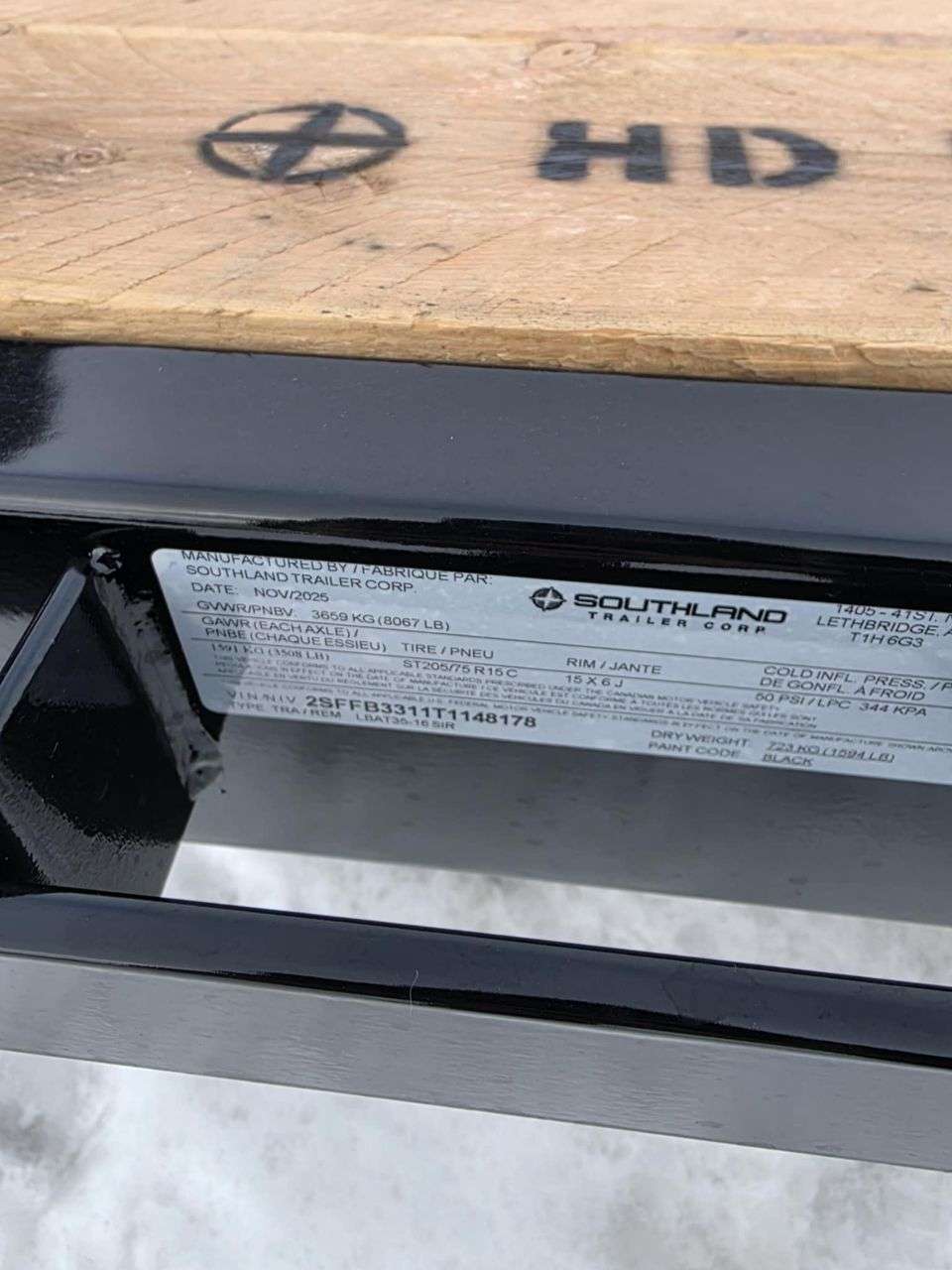 2026 Southland 8'6" x 16' Flat Deck Trailer