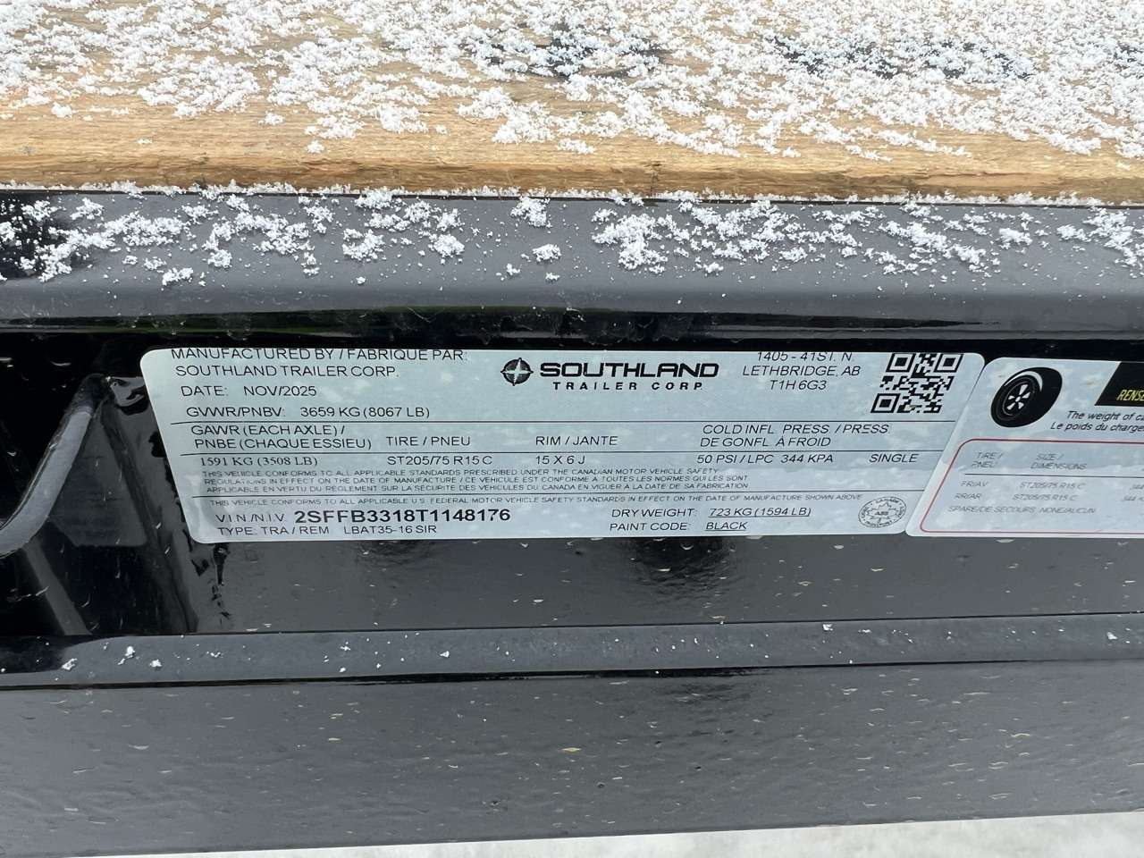 2026 Southland 8'6" x 16' Flat Deck Trailer