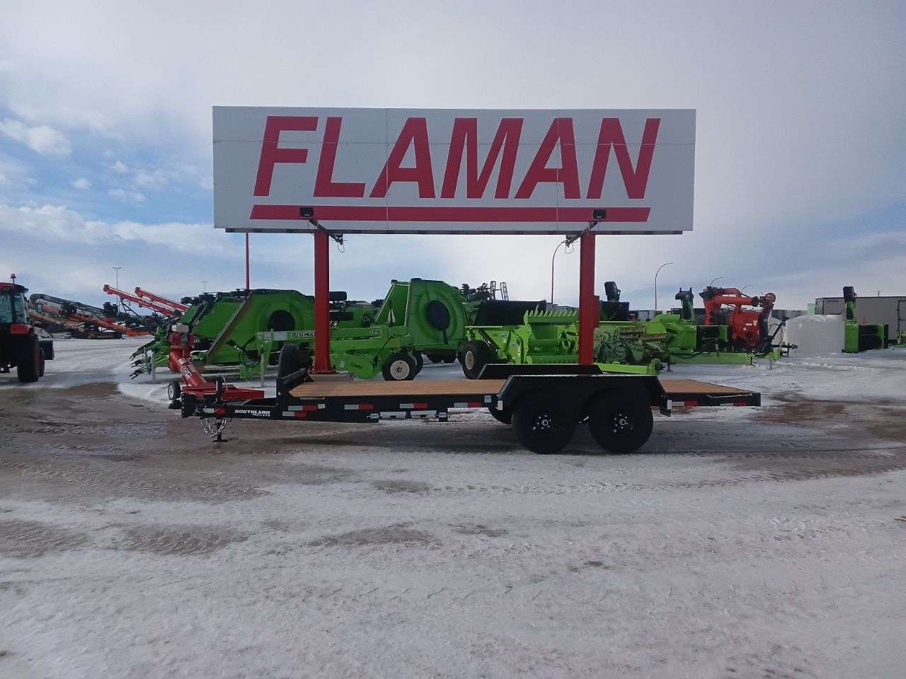 2026 Southland 8'6" x 18' Flat Deck TA 5200 Trailer