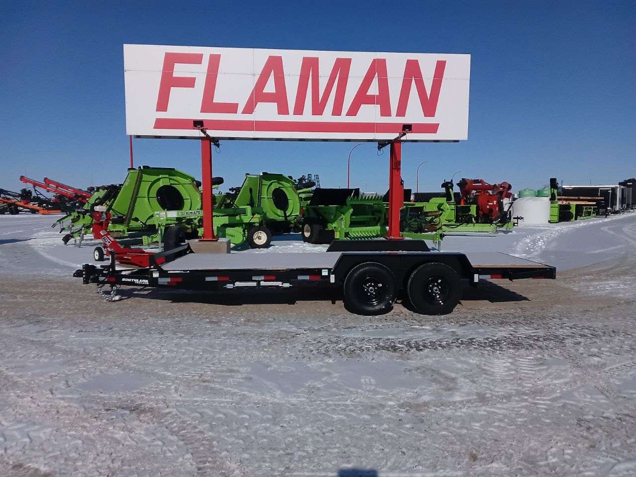2026 Southland 8'6" x 18' Flat Deck TA 5200 Trailer