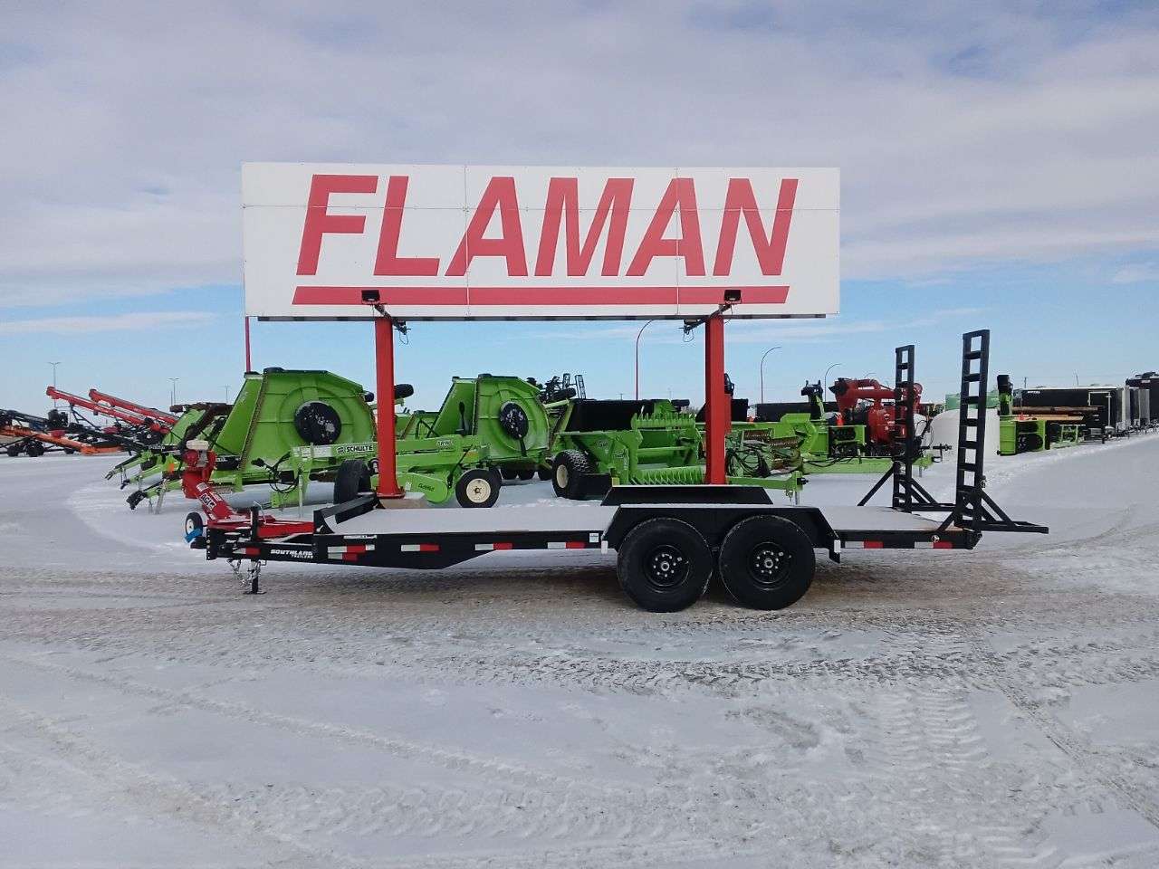 2026 Southland 8'6" x 18' Flat Deck TA 7000 Trailer