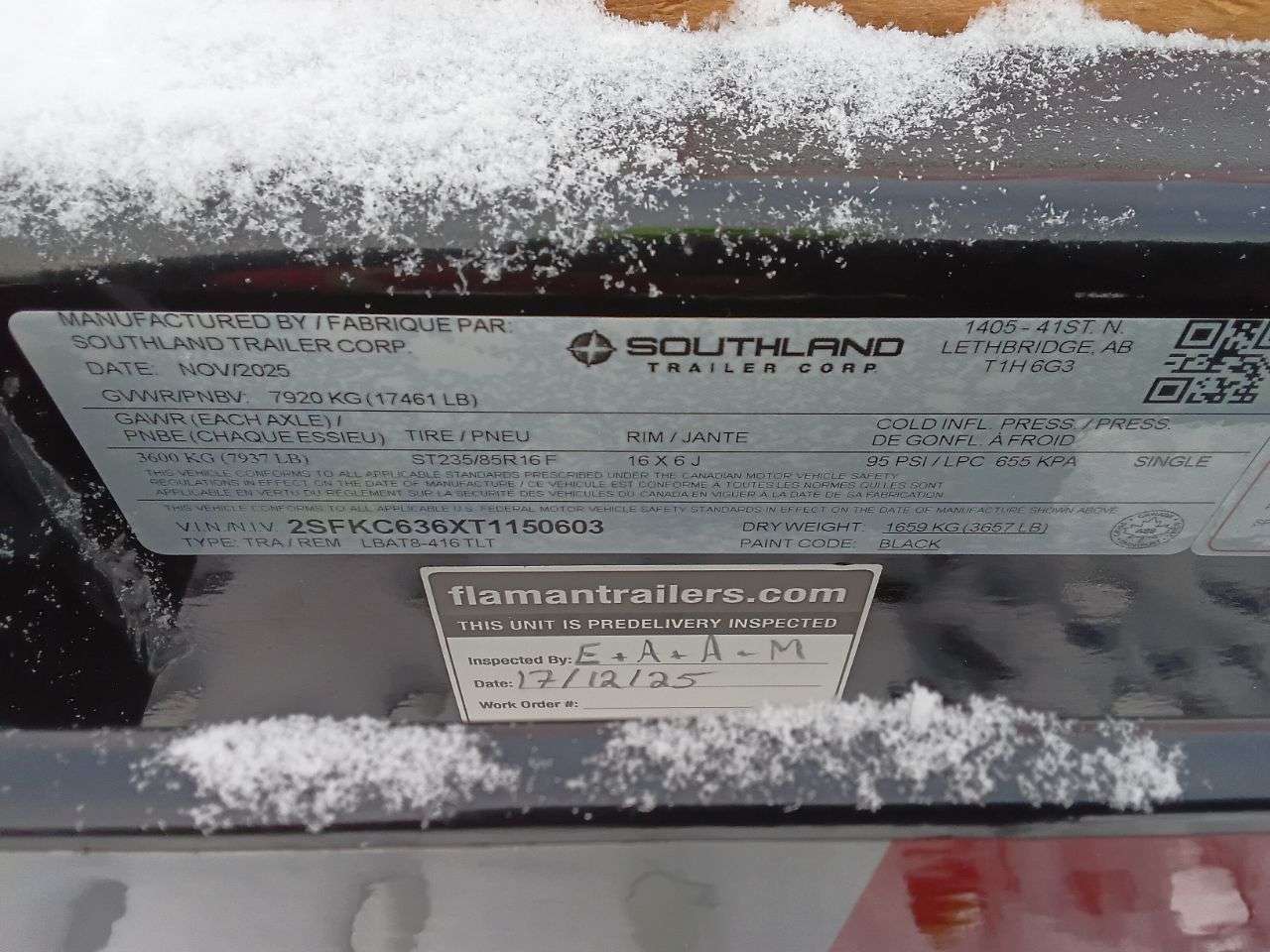 2026 Southland 8'6" x 20' Partial Tilt Trailer