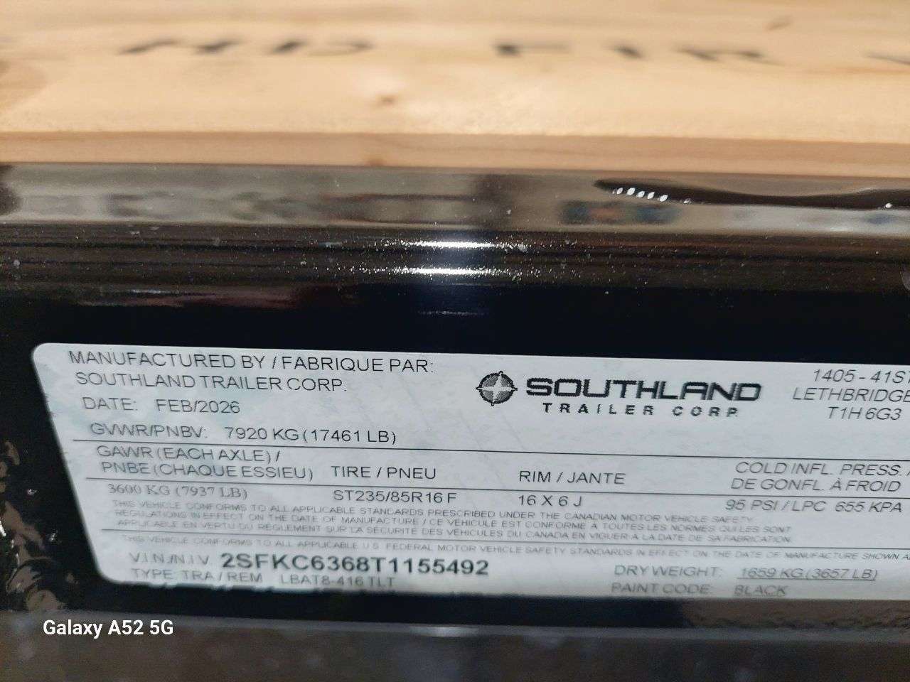 2026 Southland 8'6" x 20' Partial Tilt Trailer