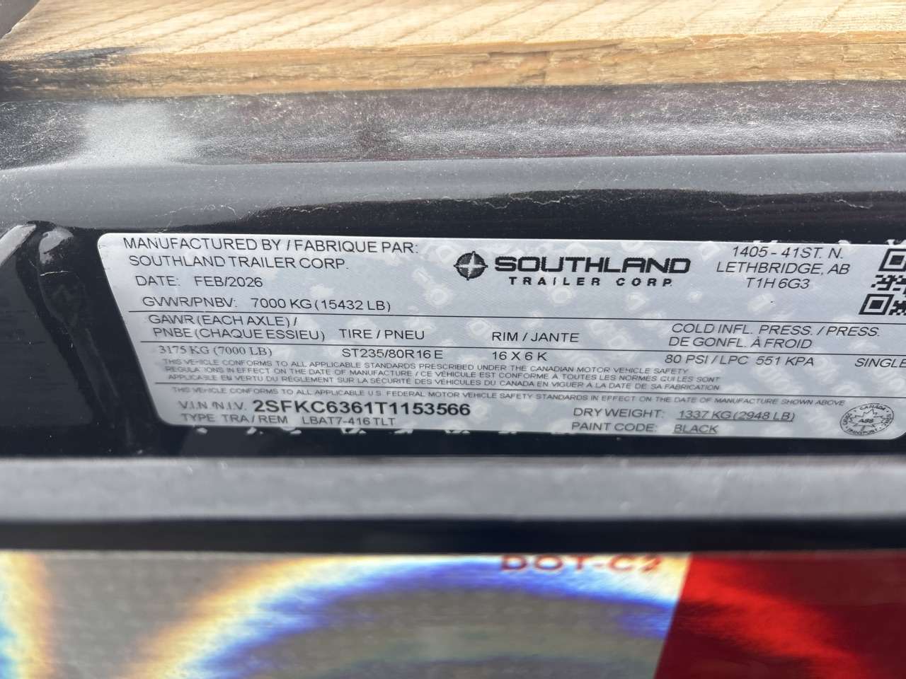 2026 Southland 8'6" x 20' Partial Tilt Trailer