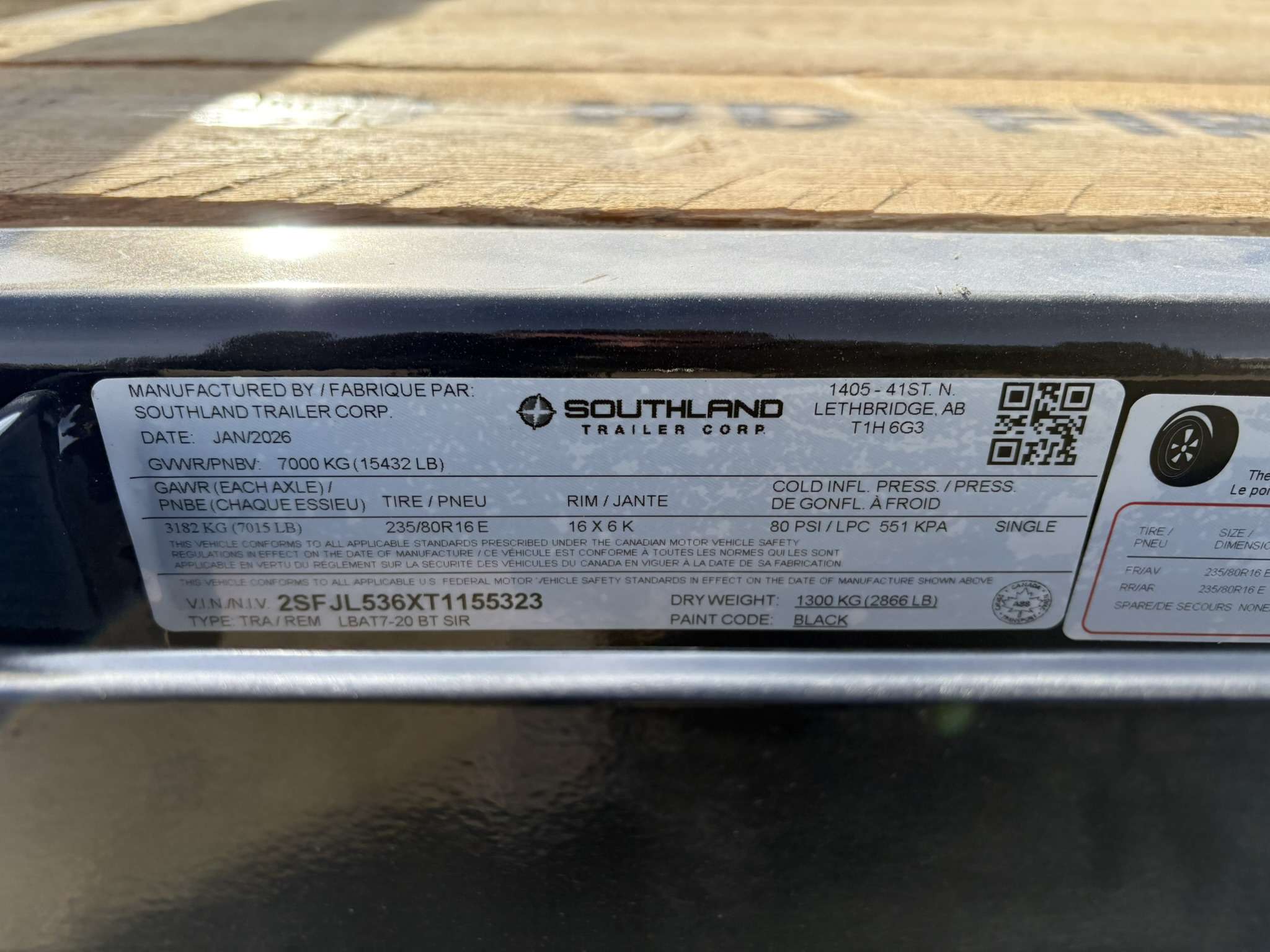 2026 Southland 8'6" x 22' Beavertail Flat Deck Trailer