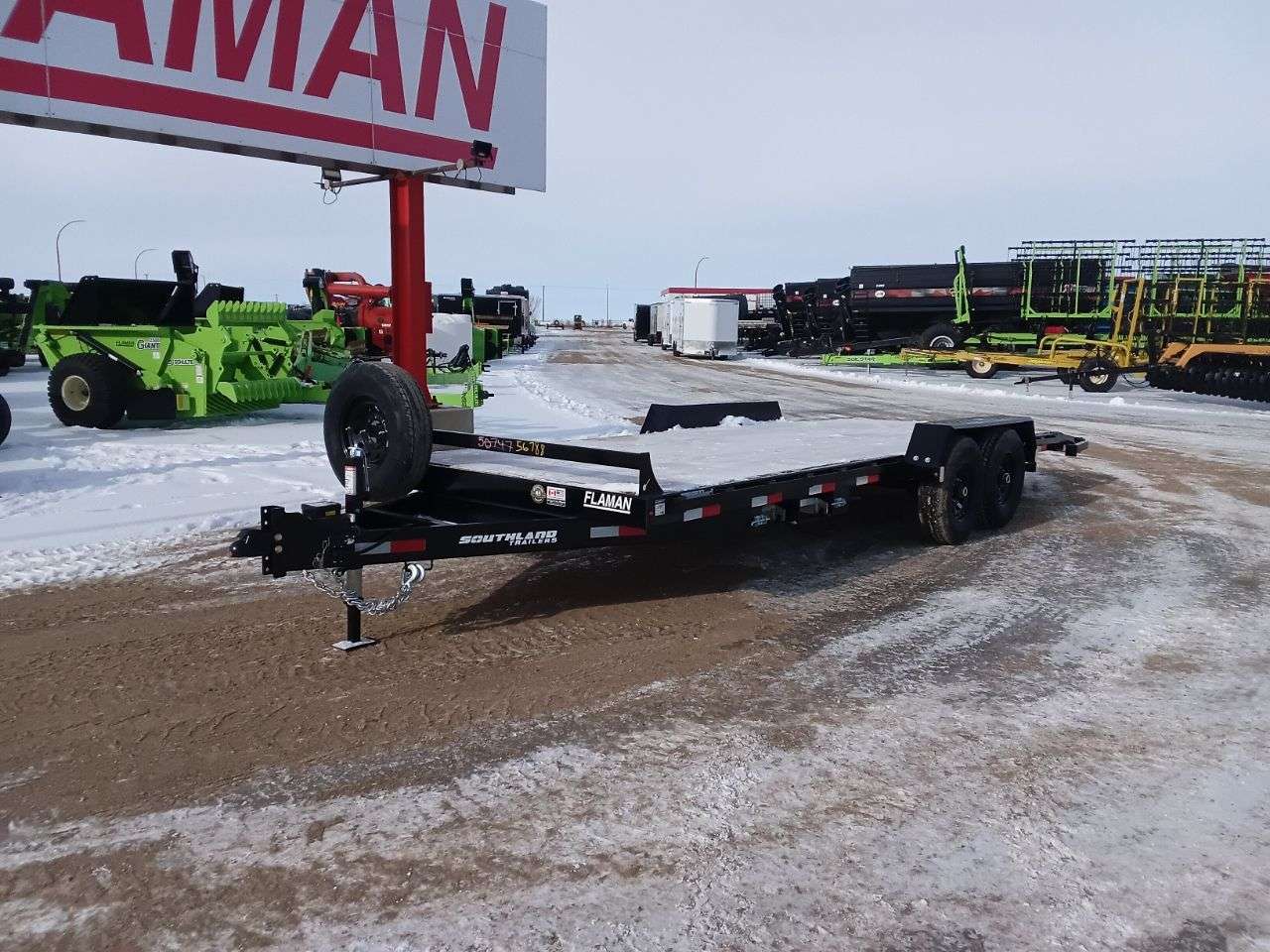 2026 Southland 8'6" x 22' Beavertail Flat Deck Trailer