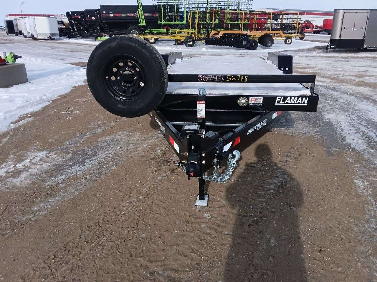 2026 Southland 8'6" x 22' Beavertail Flat Deck Trailer