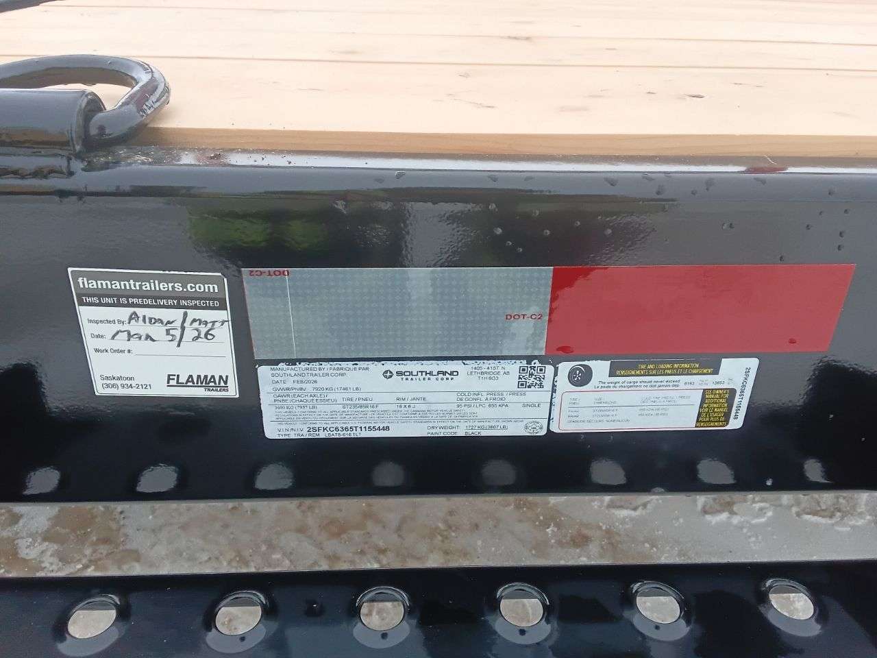 2026 Southland 8'6" x 22' Partial Tilt Trailer