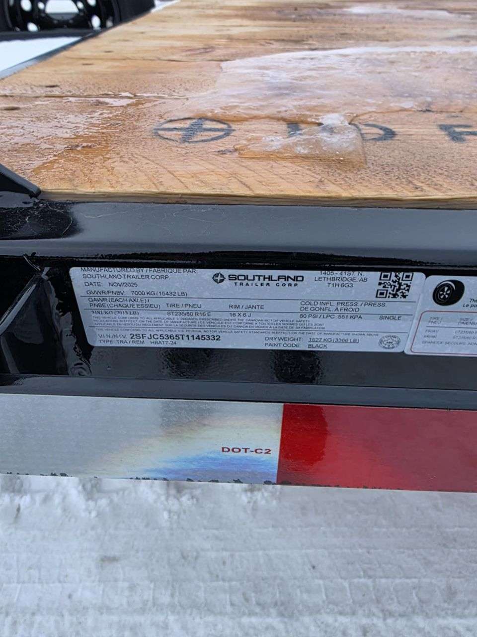 2026 Southland 8'6" x 24' Deckover Trailer