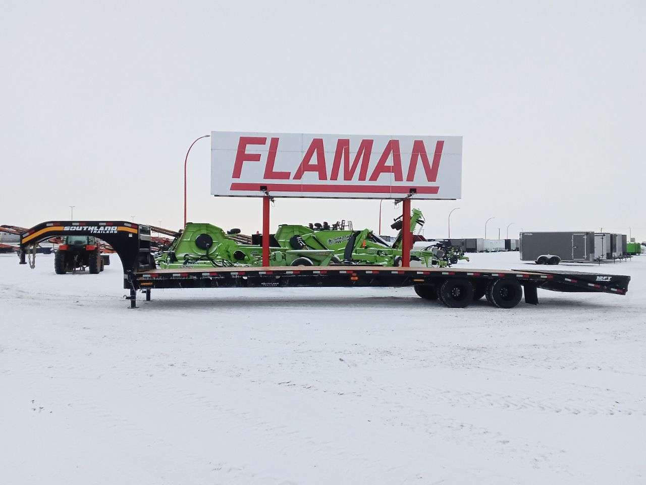 2026 Southland 8'6" x 38' GN Beavertail Flat Deck Trailer