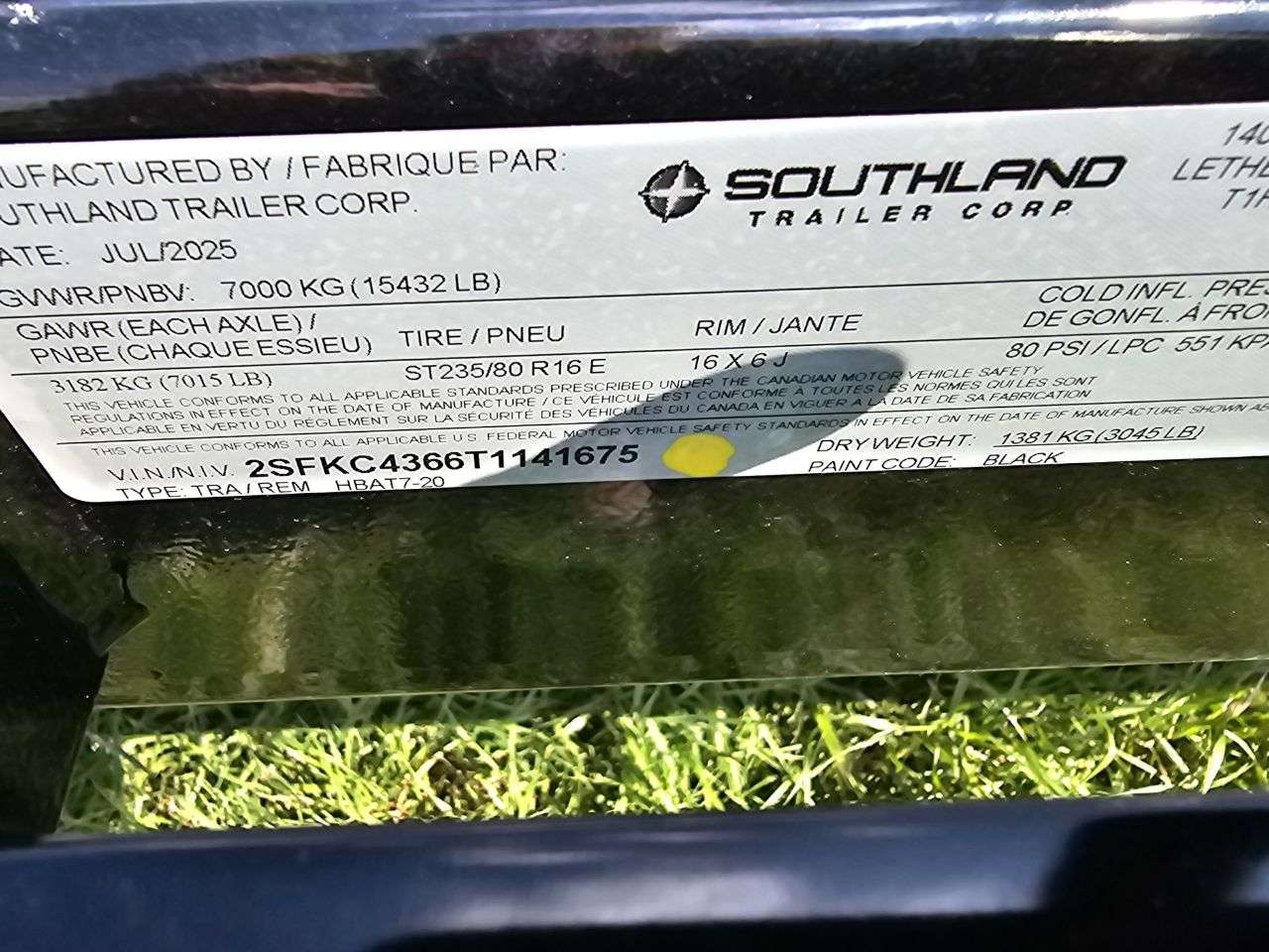 2026 Southland HBA 8'6" x 20' Deckover Trailer