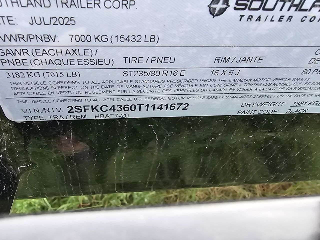 2026 Southland HBA 8'6" x 20' Deckover Trailer