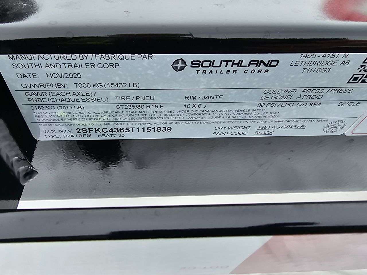 2026 Southland HBA 8'6" x 20' Deckover Trailer