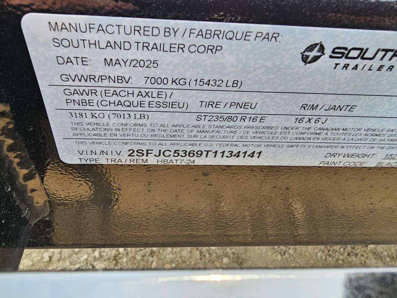 2026 Southland HBA 8'6" x 24' Deckover Trailer