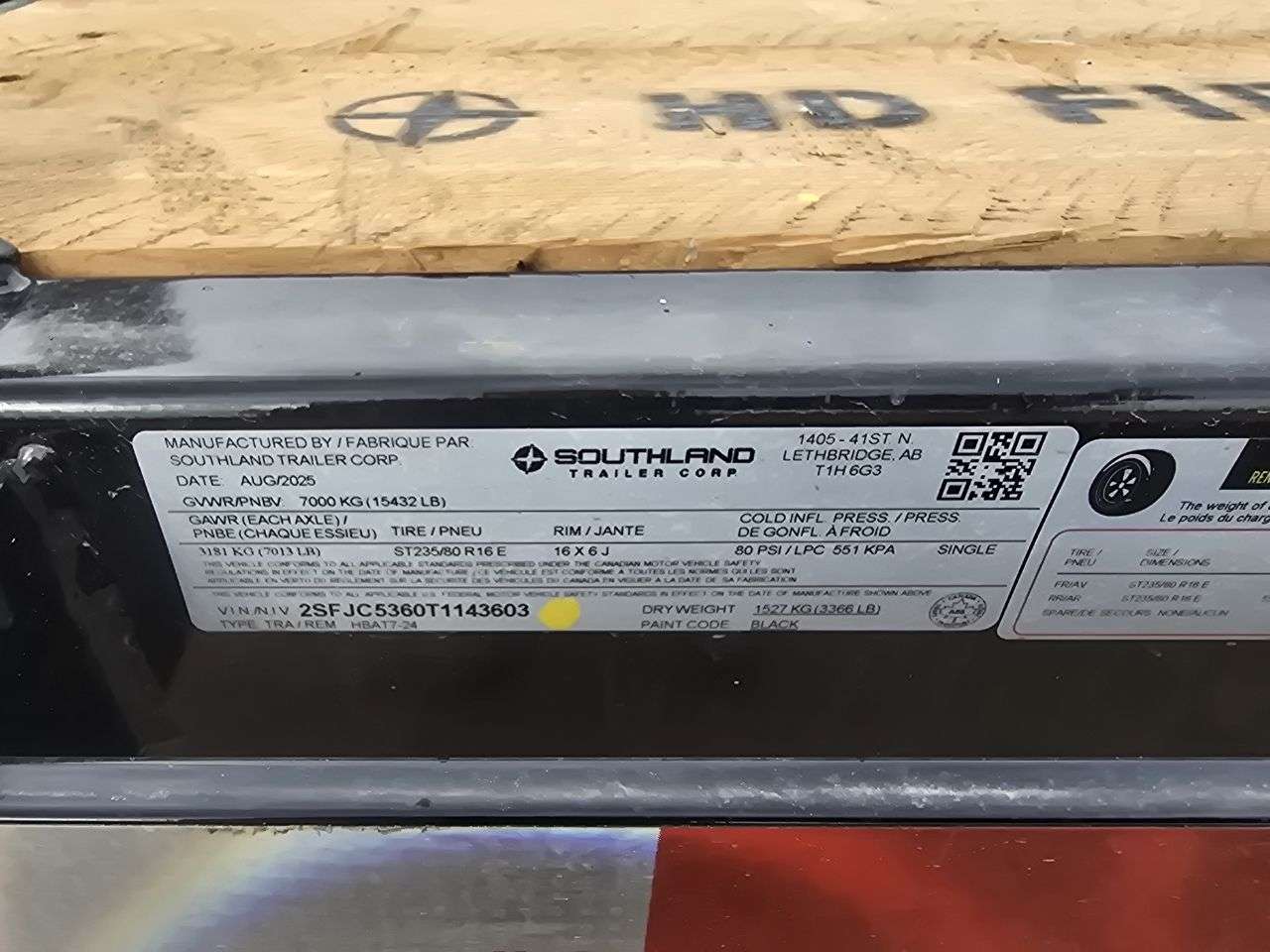 2026 Southland HBA 8'6" x 24' Deckover Trailer