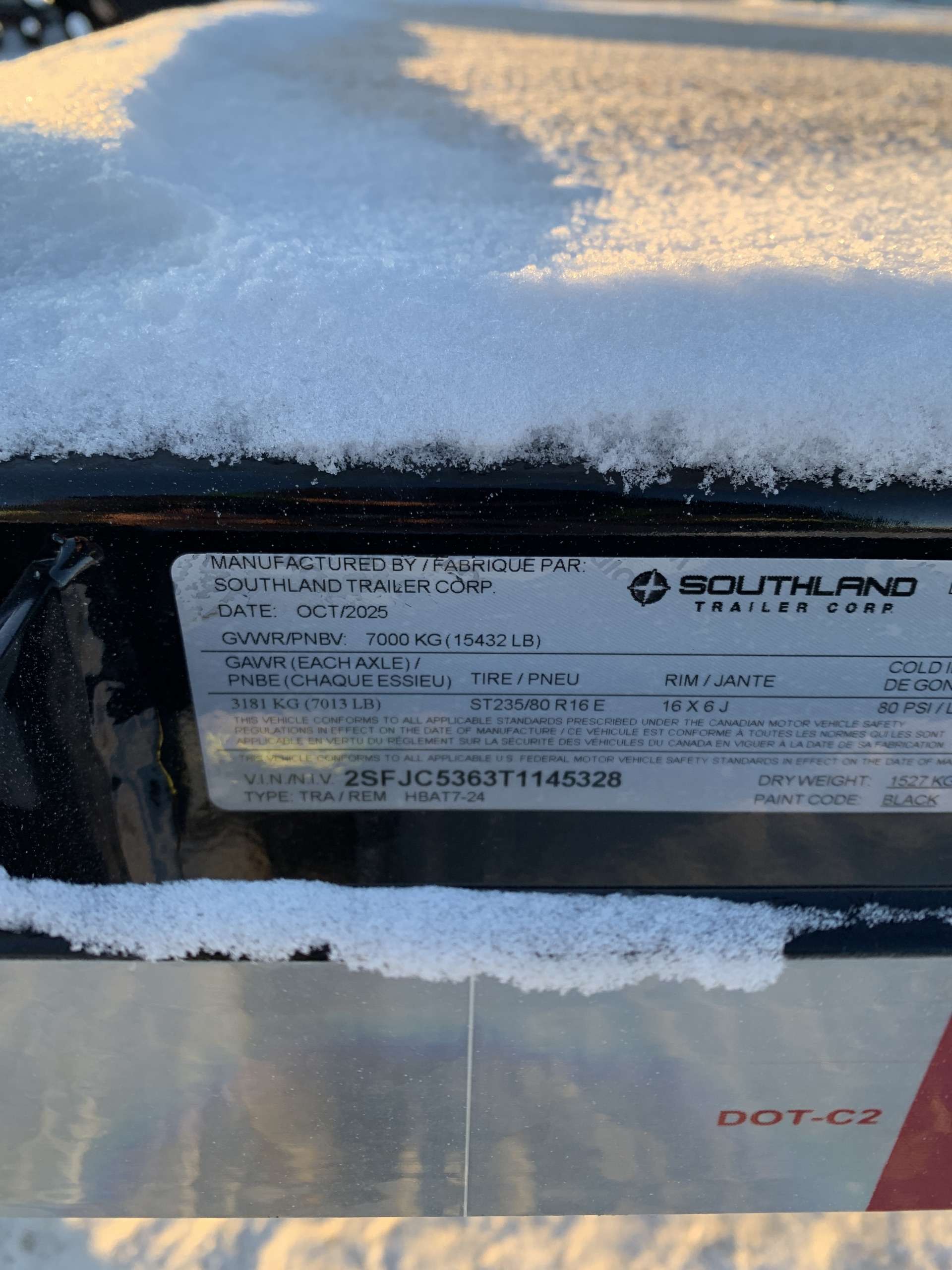 2026 Southland HBA 8'6" x 24' Deckover Trailer