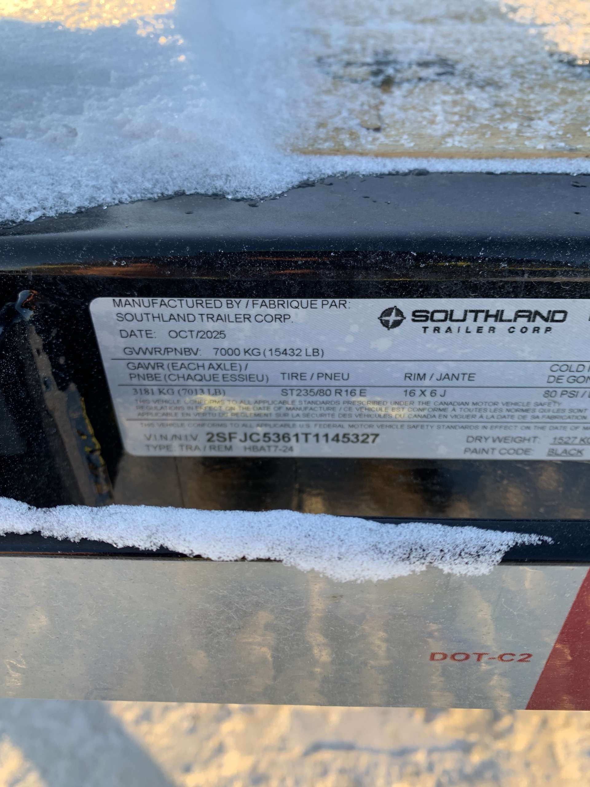 2026 Southland HBA 8'6" x 24' Deckover Trailer