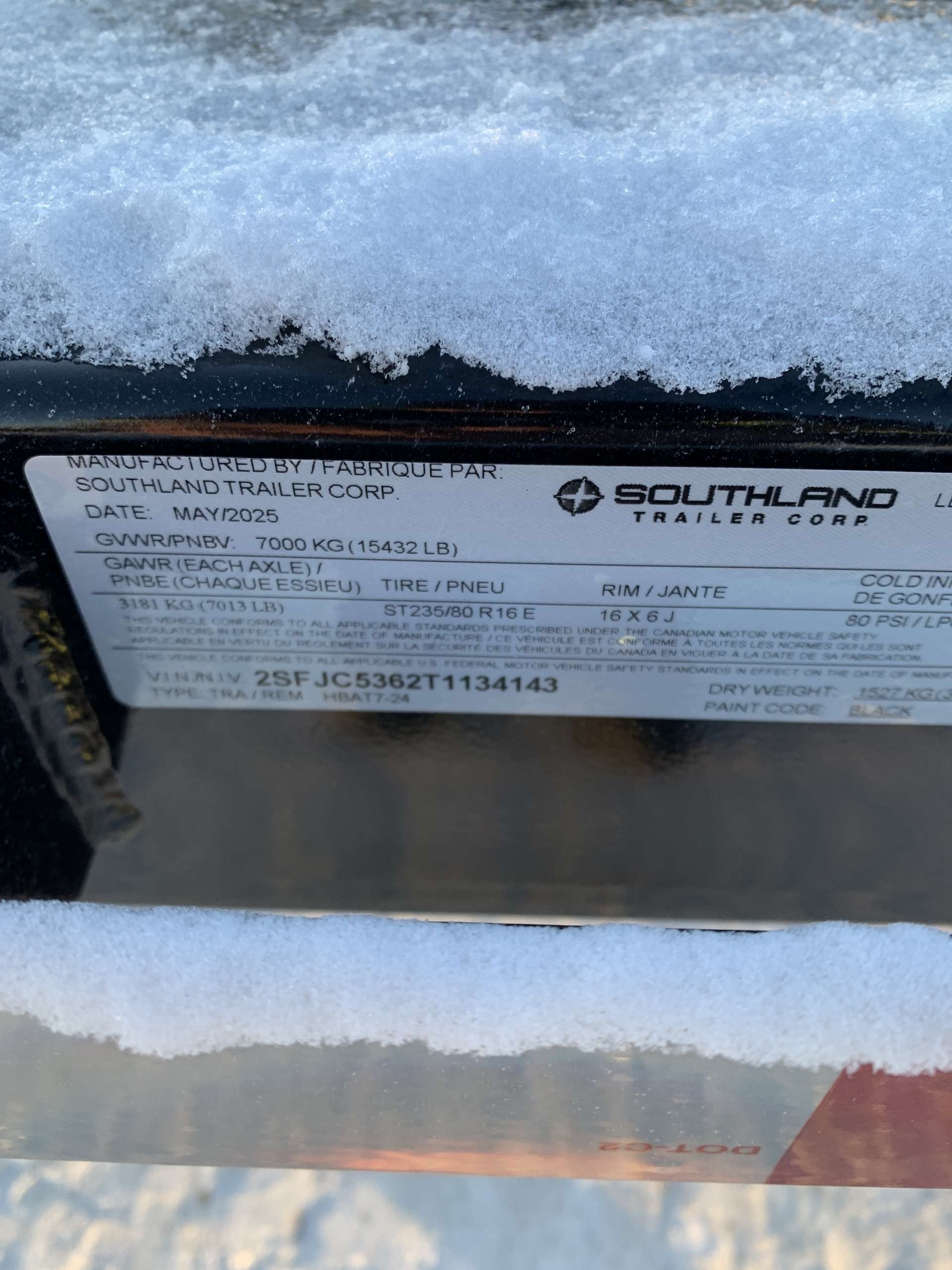 2026 Southland HBA 8'6" x 24' Deckover Trailer