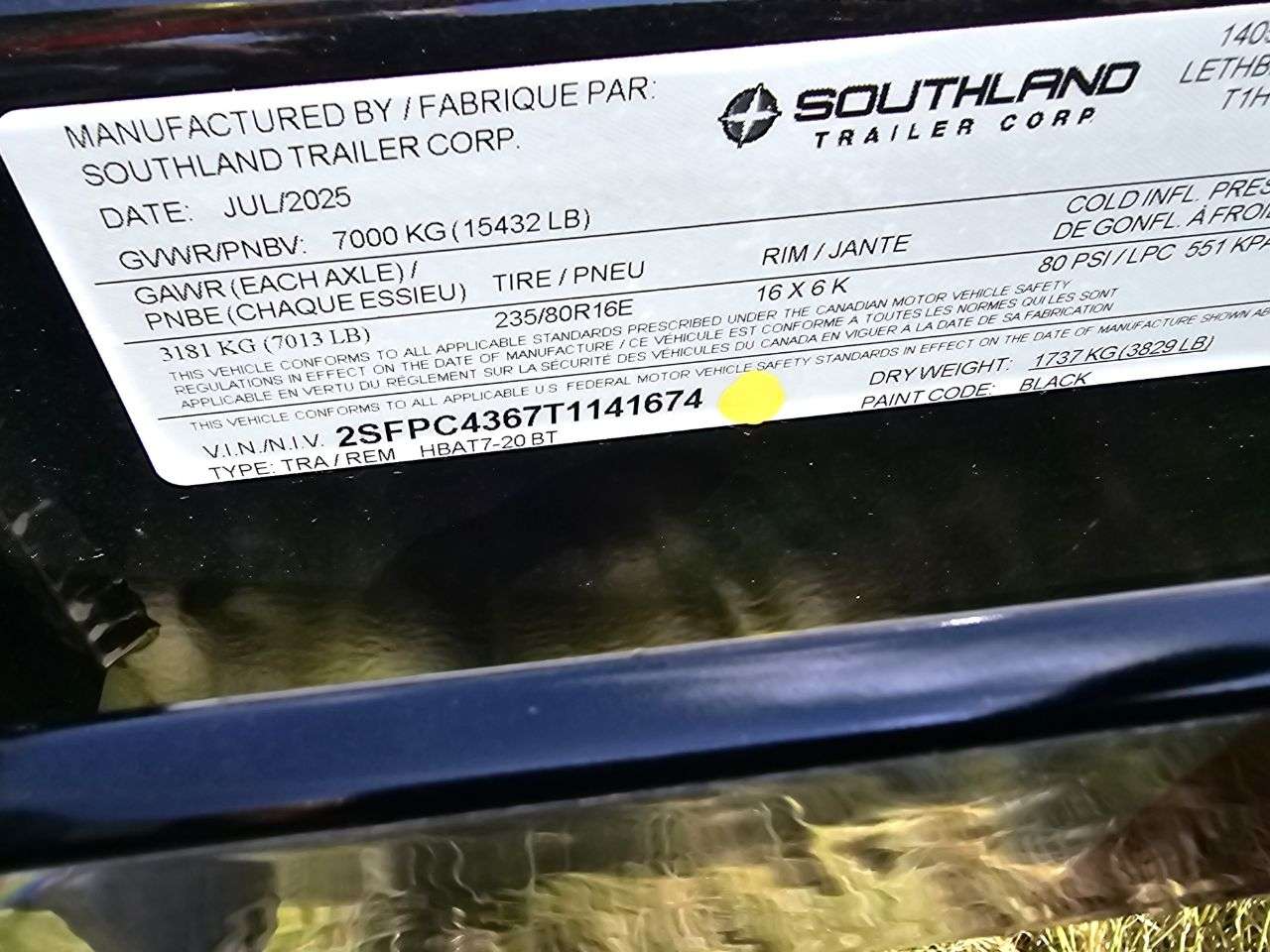 2026 Southland HBA 8'6" x 25' Beavertail Deckover Trailer