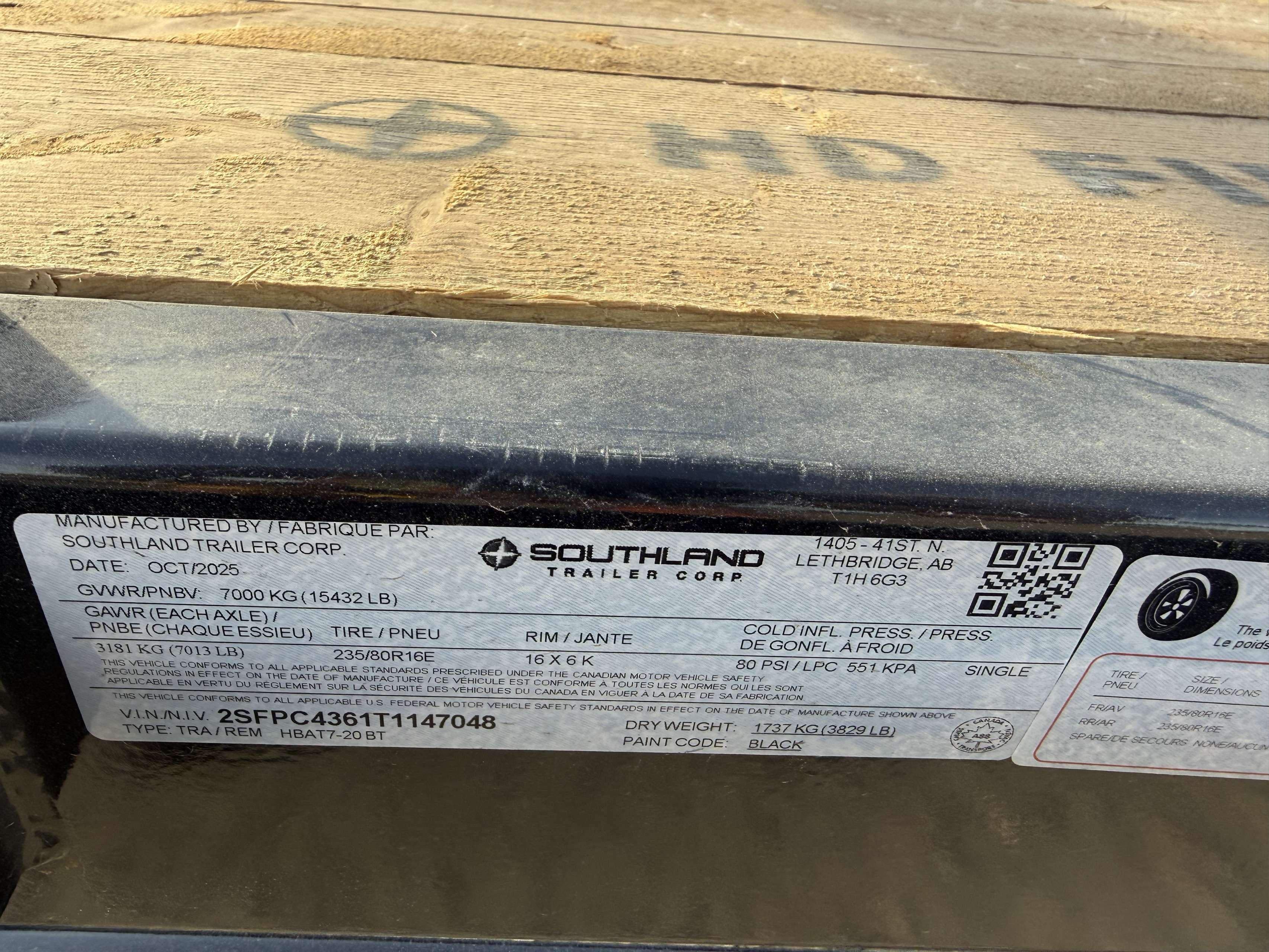 2026 Southland HBA 8'6" x 25' Beavertail Deckover Trailer