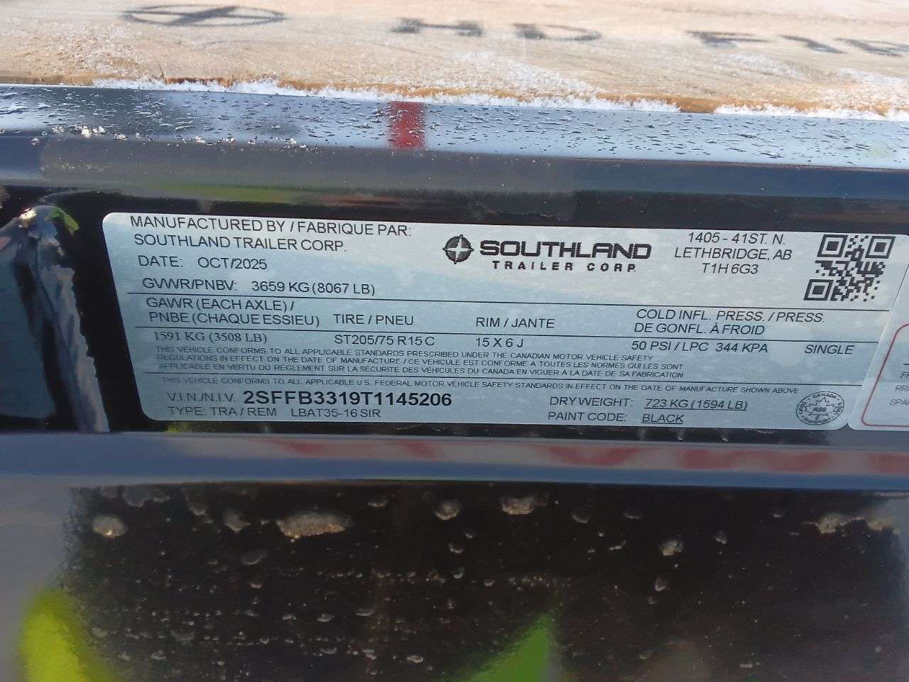 2026 Southland LBA 8'6" x 16' Flat Deck Trailer