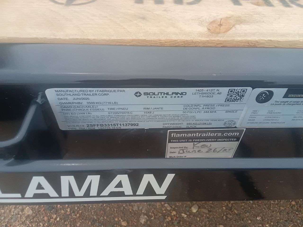 2026 Southland LBA 8'6" x 18' Flat Deck