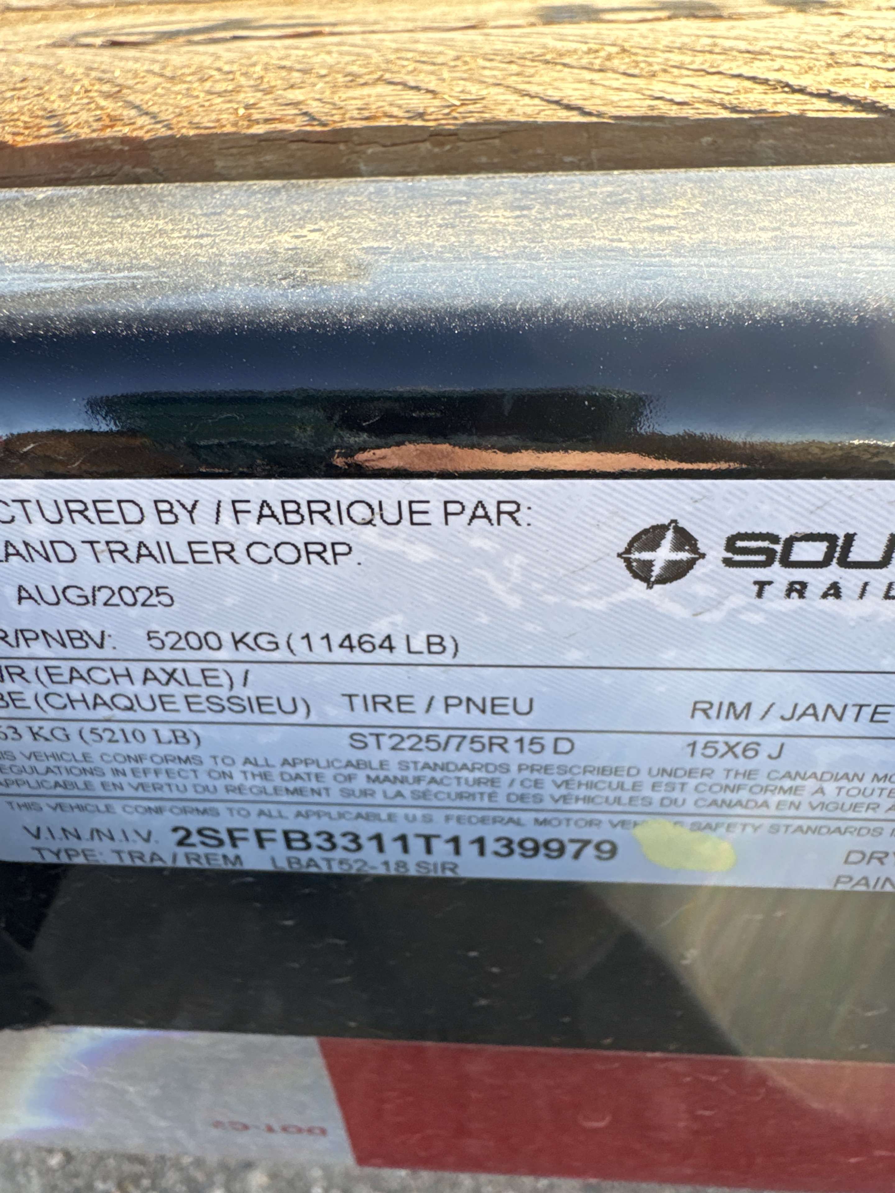 2026 Southland LBA 8'6" x 18' Flat Deck Trailer