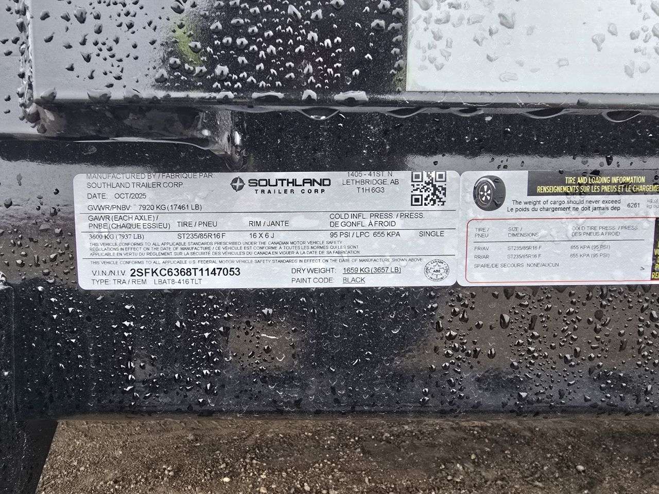 2026 Southland LBA 8'6" x 20' Partial Tilt Trailer