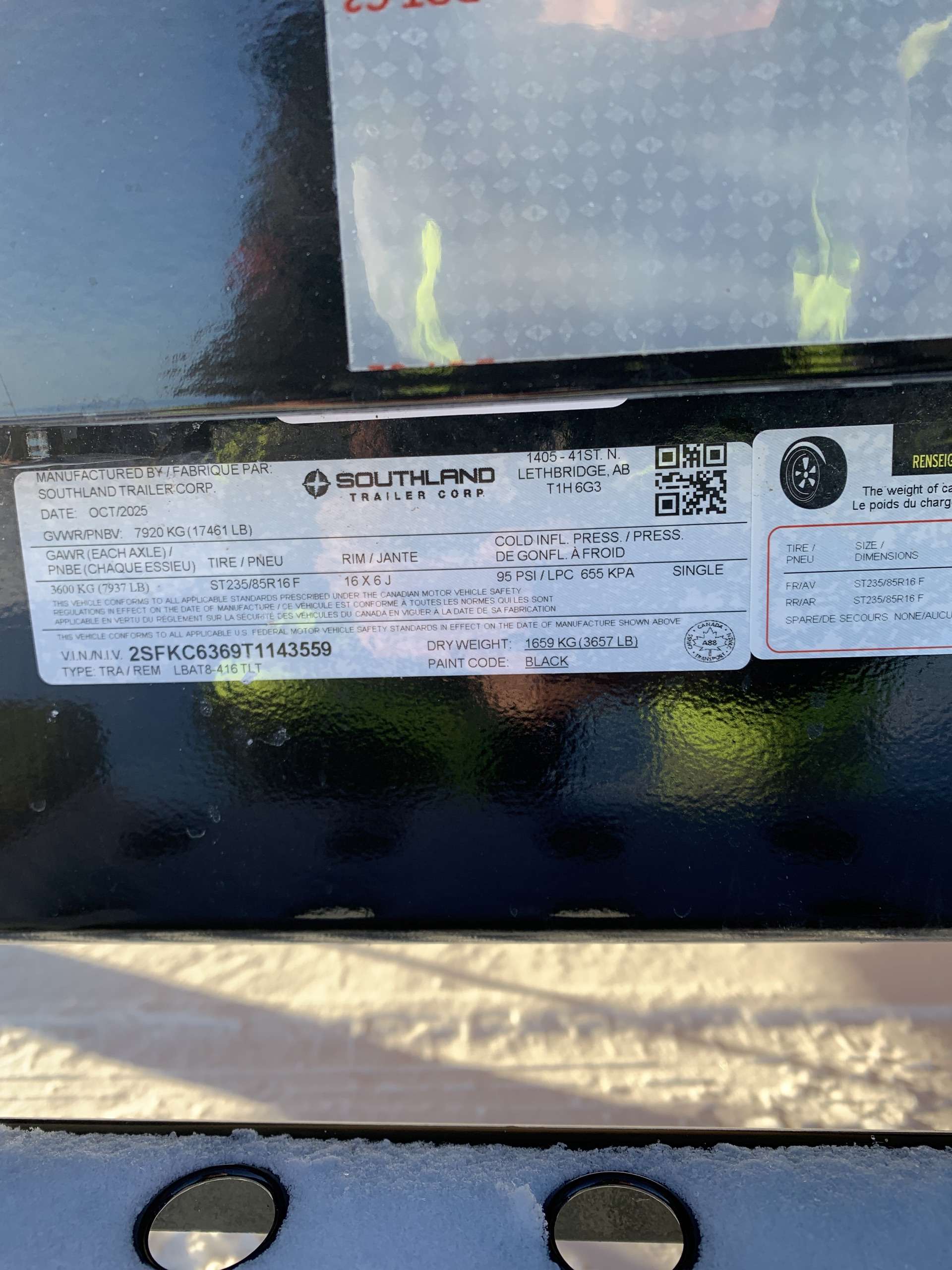 2026 Southland LBA 8'6" x 20' Partial Tilt Trailer