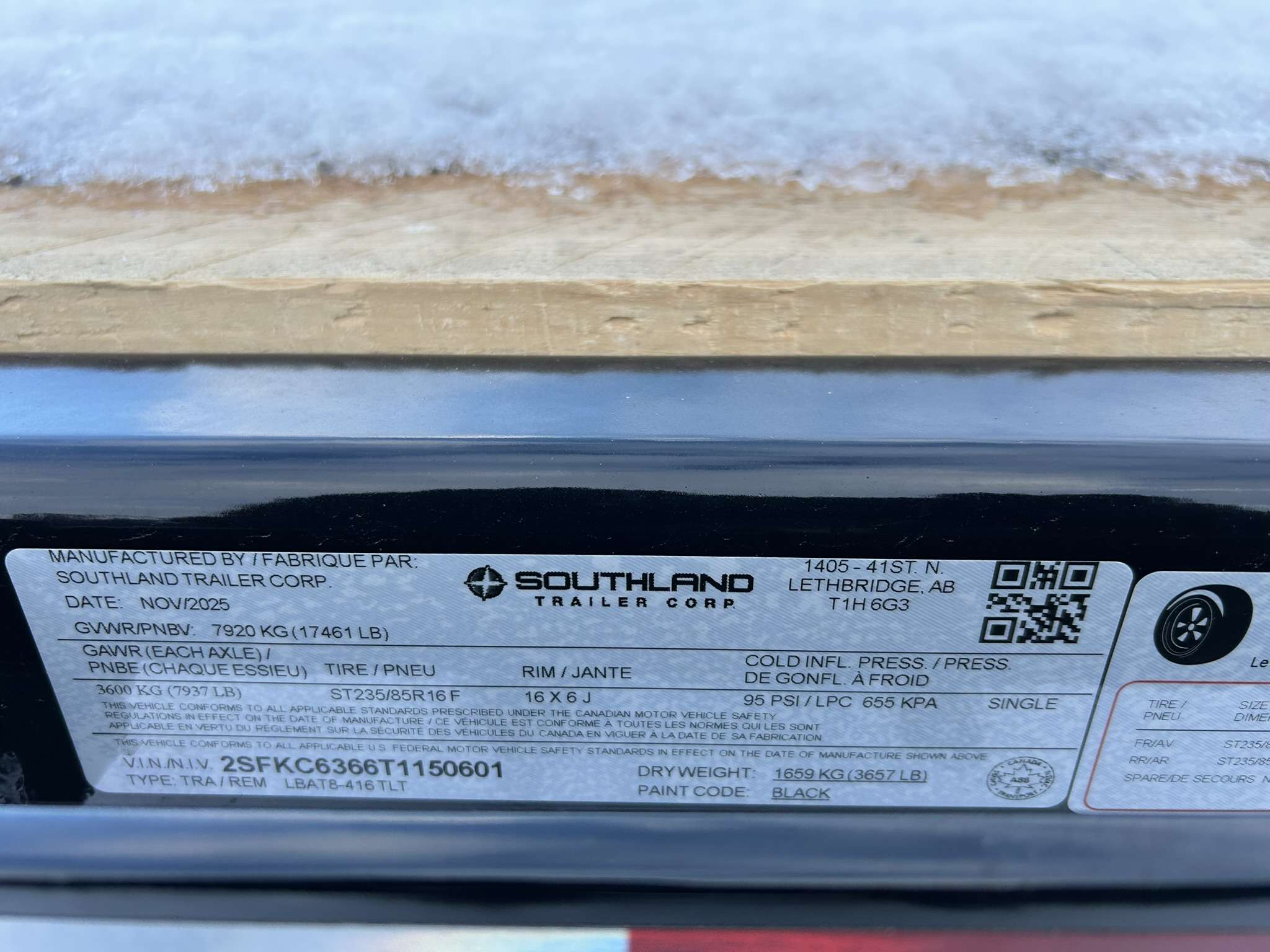 2026 Southland LBA 8'6" x 20' Partial Tilt Trailer