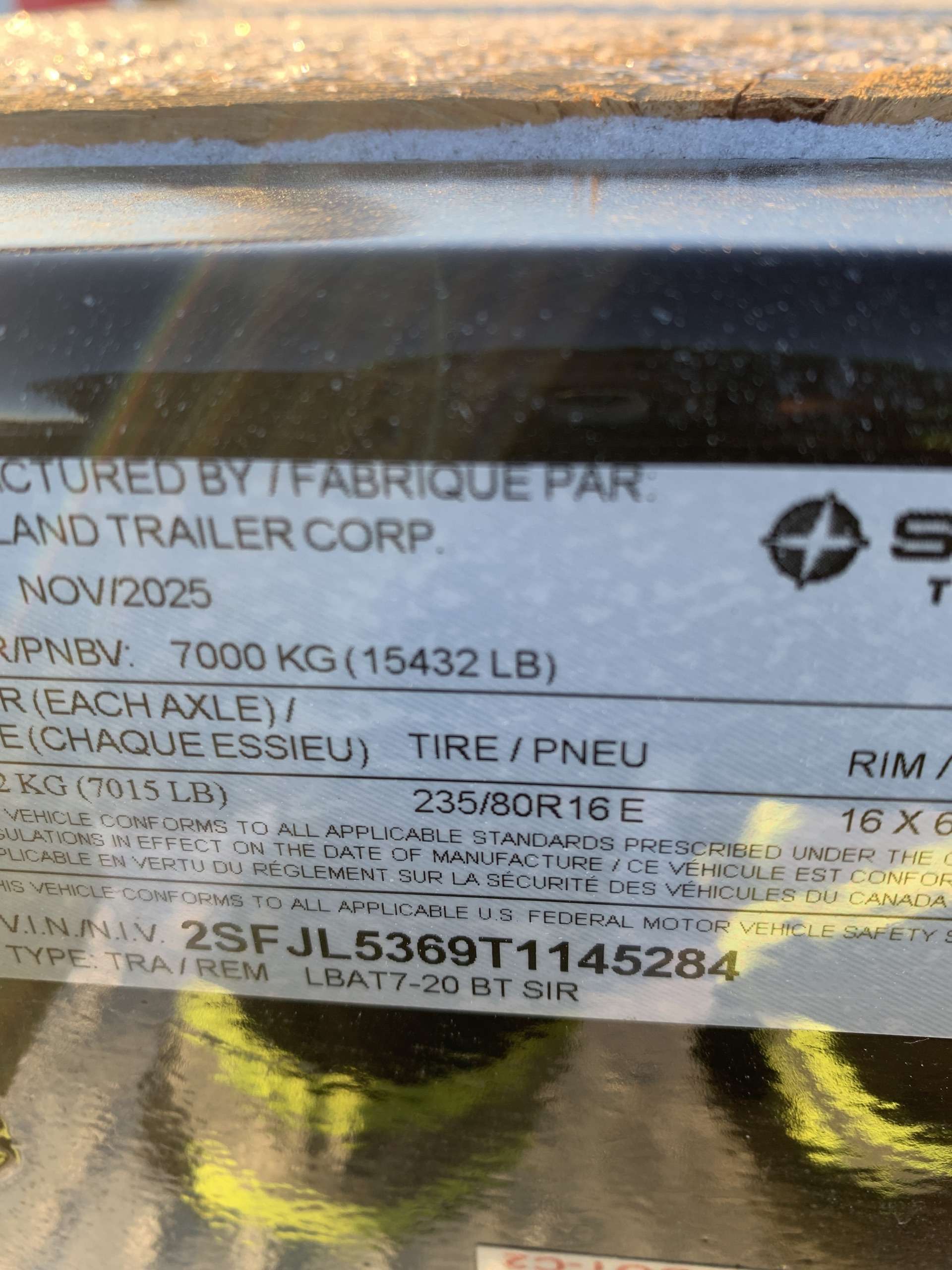 2026 Southland LBA 8'6" x 22' Beavertail Flat Deck Trailer