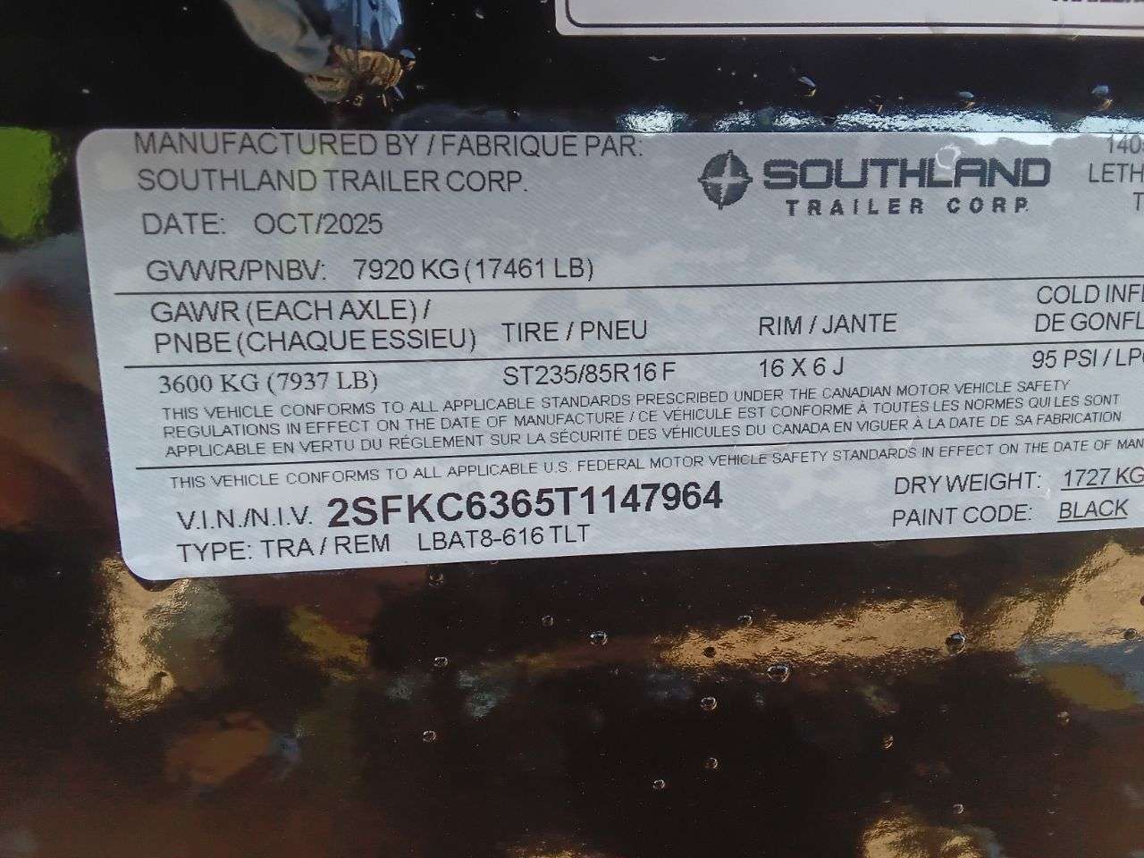 2026 Southland LBA 8'6" x 22' Partial Tilt Trailer