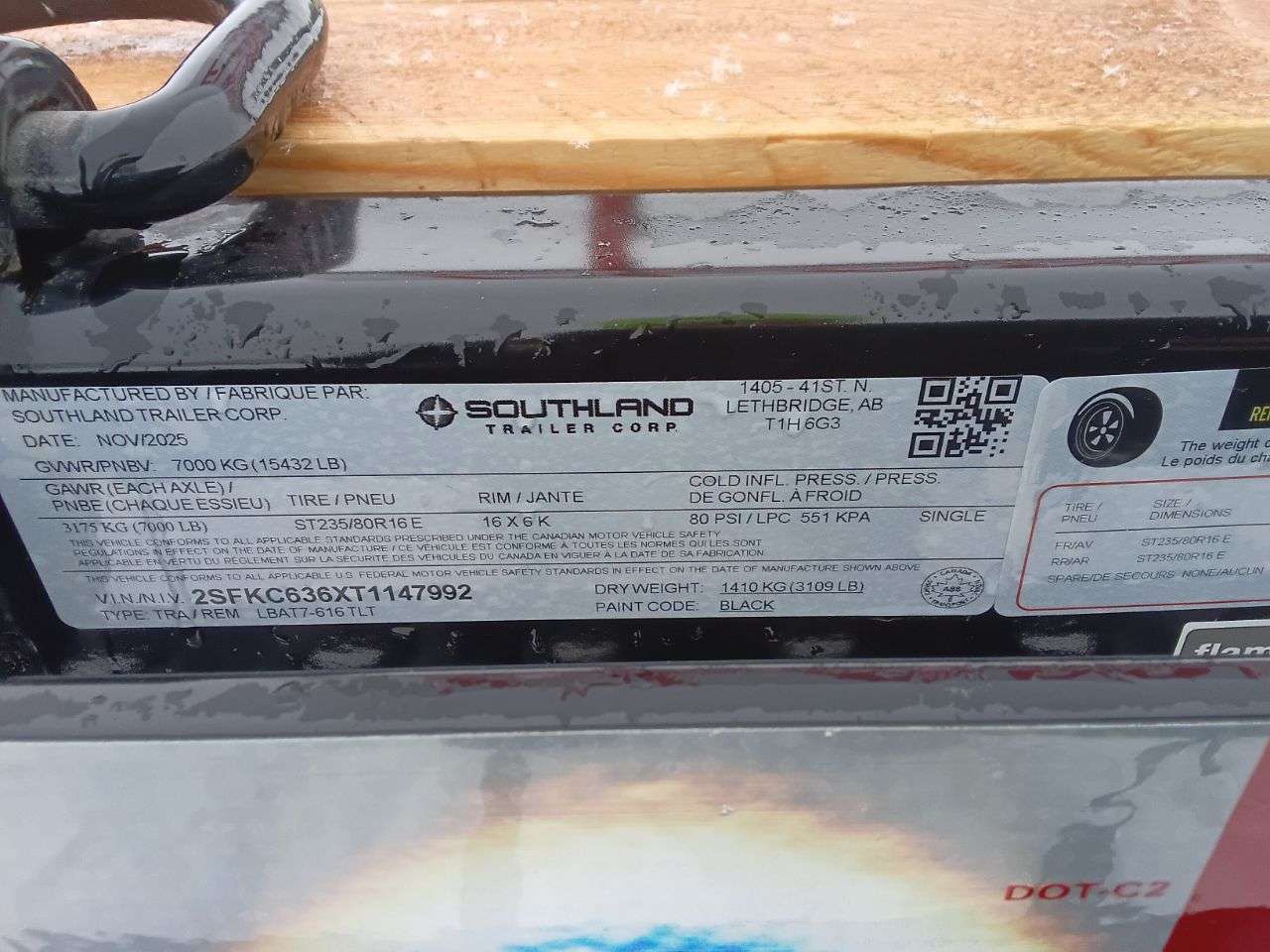 2026 Southland LBA 8'6" x 22' Partial Tilt Trailer